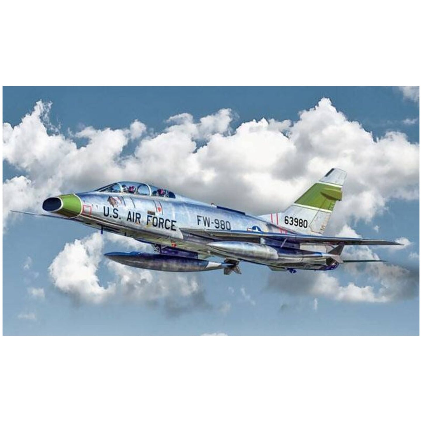 Maqueta de avion militar Italeri F-100F Super Sabre - 1:72