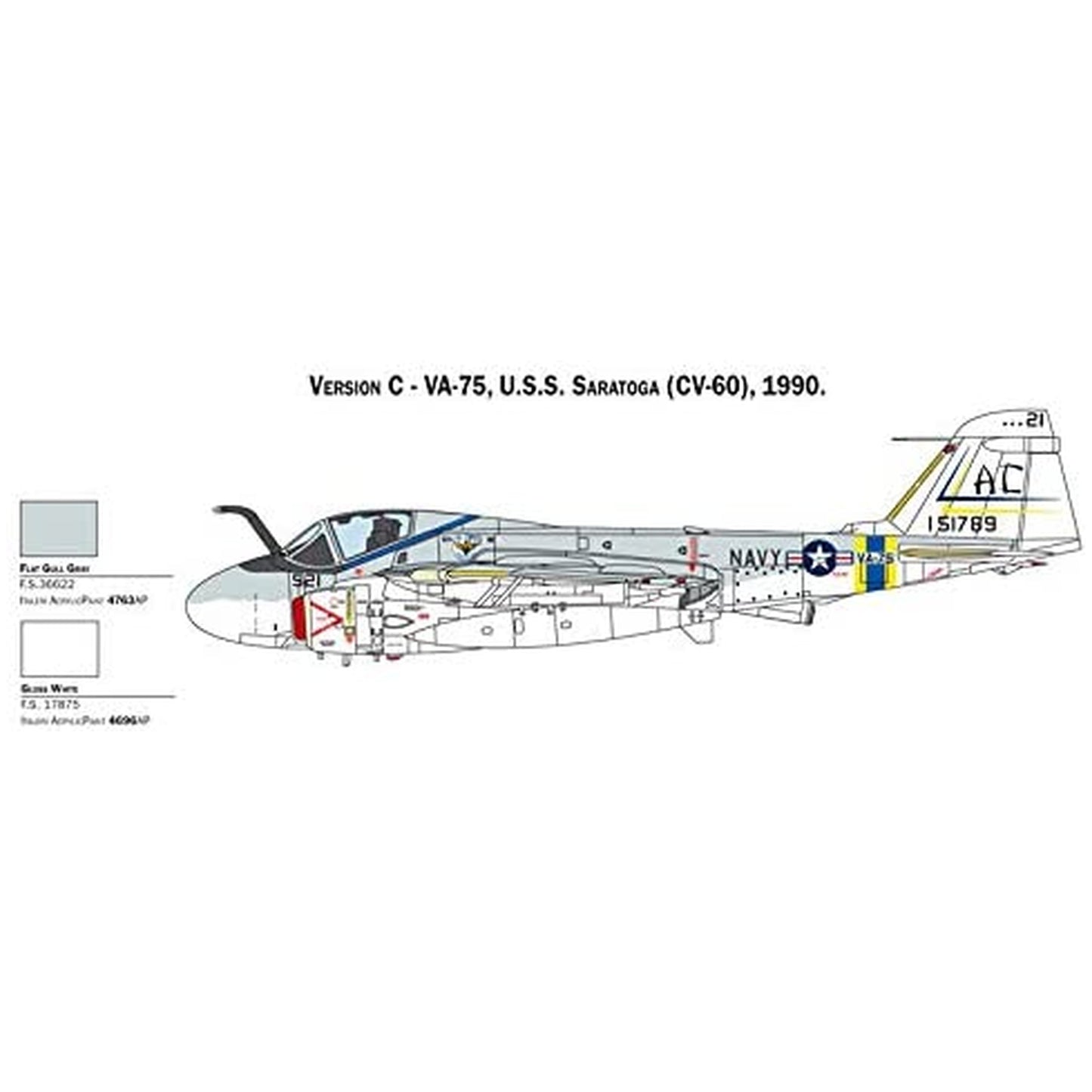 Maqueta de avion militar Italeri Ka-6D Intruder - 1:72