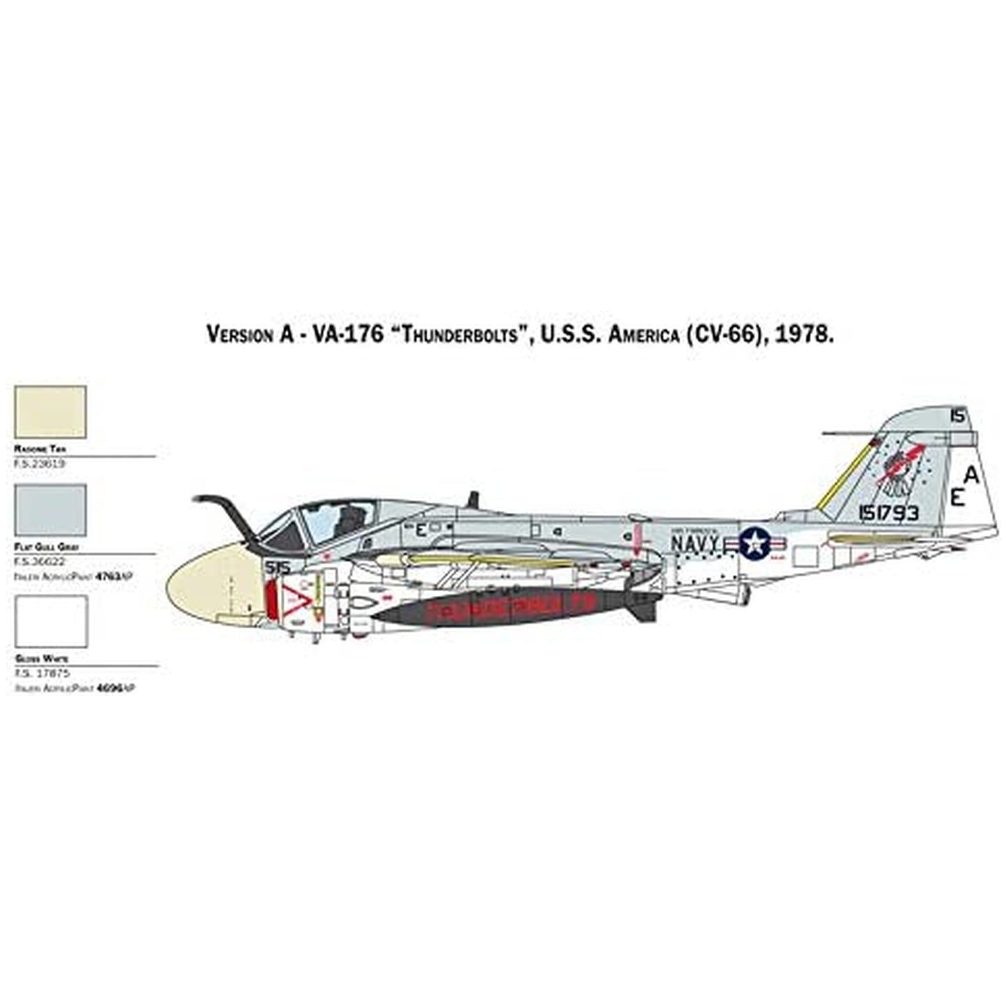 Maqueta de avion militar Italeri Ka-6D Intruder - 1:72