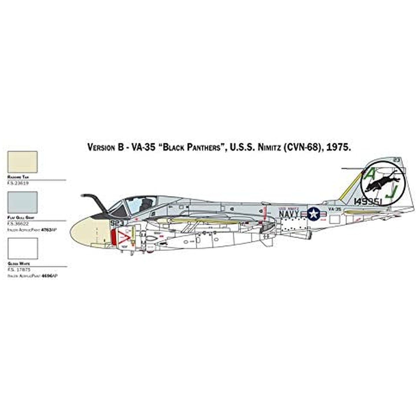 Maqueta de avion militar Italeri Ka-6D Intruder - 1:72