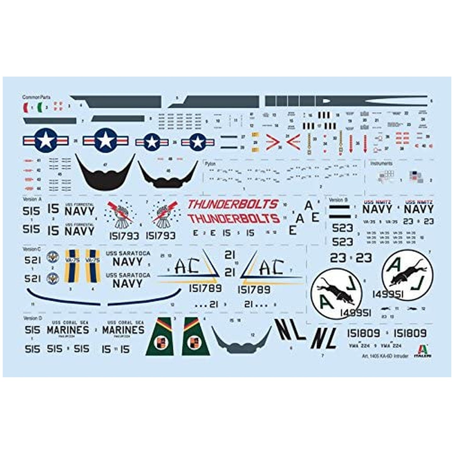 Maqueta de avion militar Italeri Ka-6D Intruder - 1:72