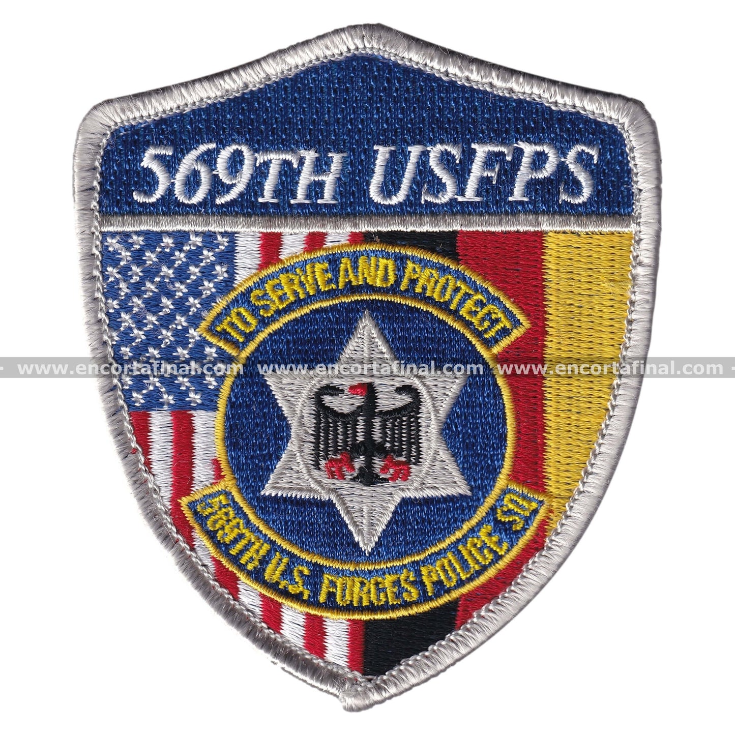 569th United States Forces Police Squadron Patch - To serve and protect