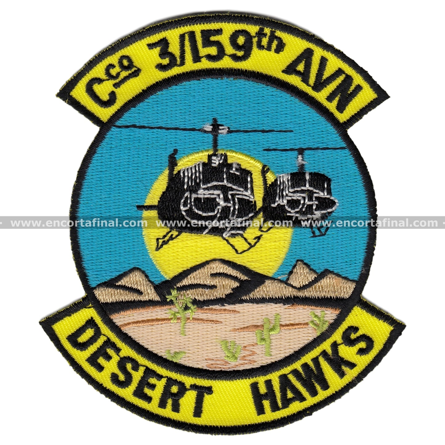 Cco Patch 3/159Th Avn Desert Hawks