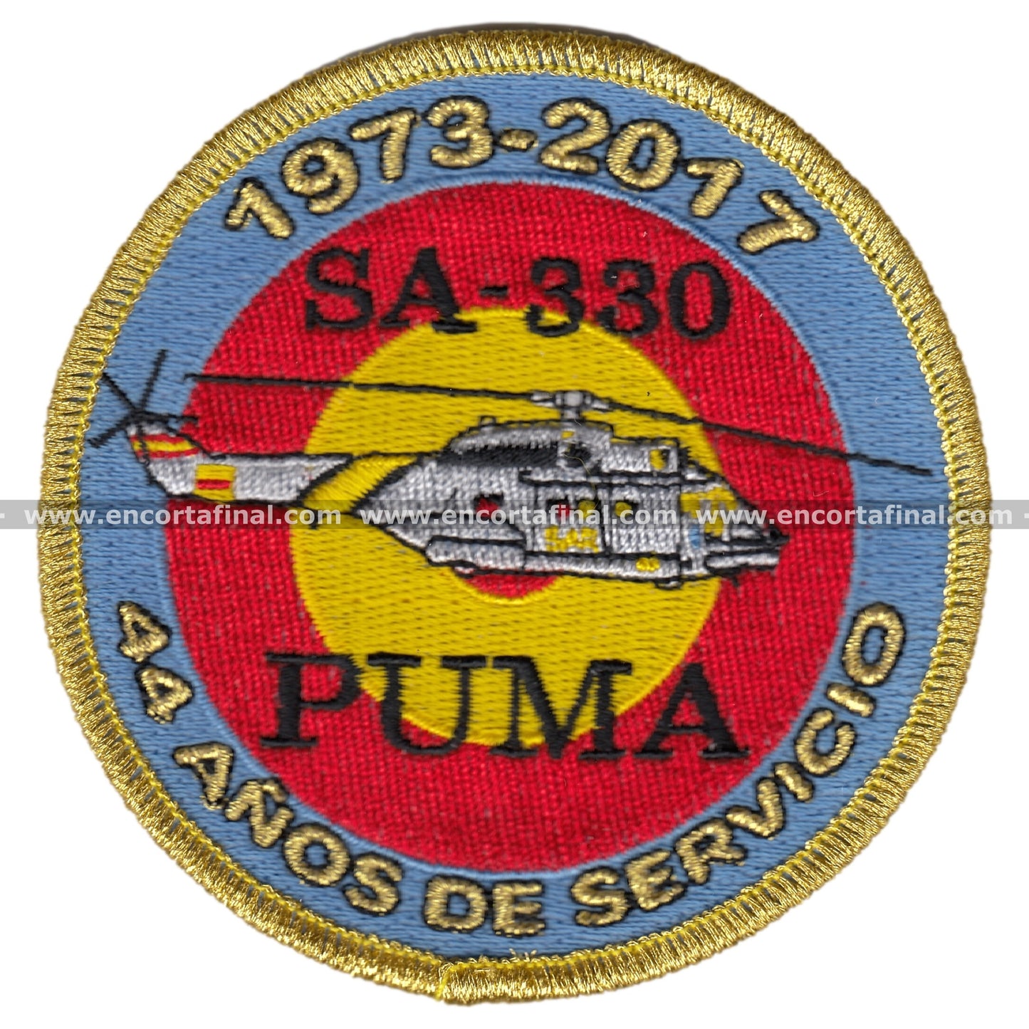 Commemorative patch 44 years Sa-330 Puma