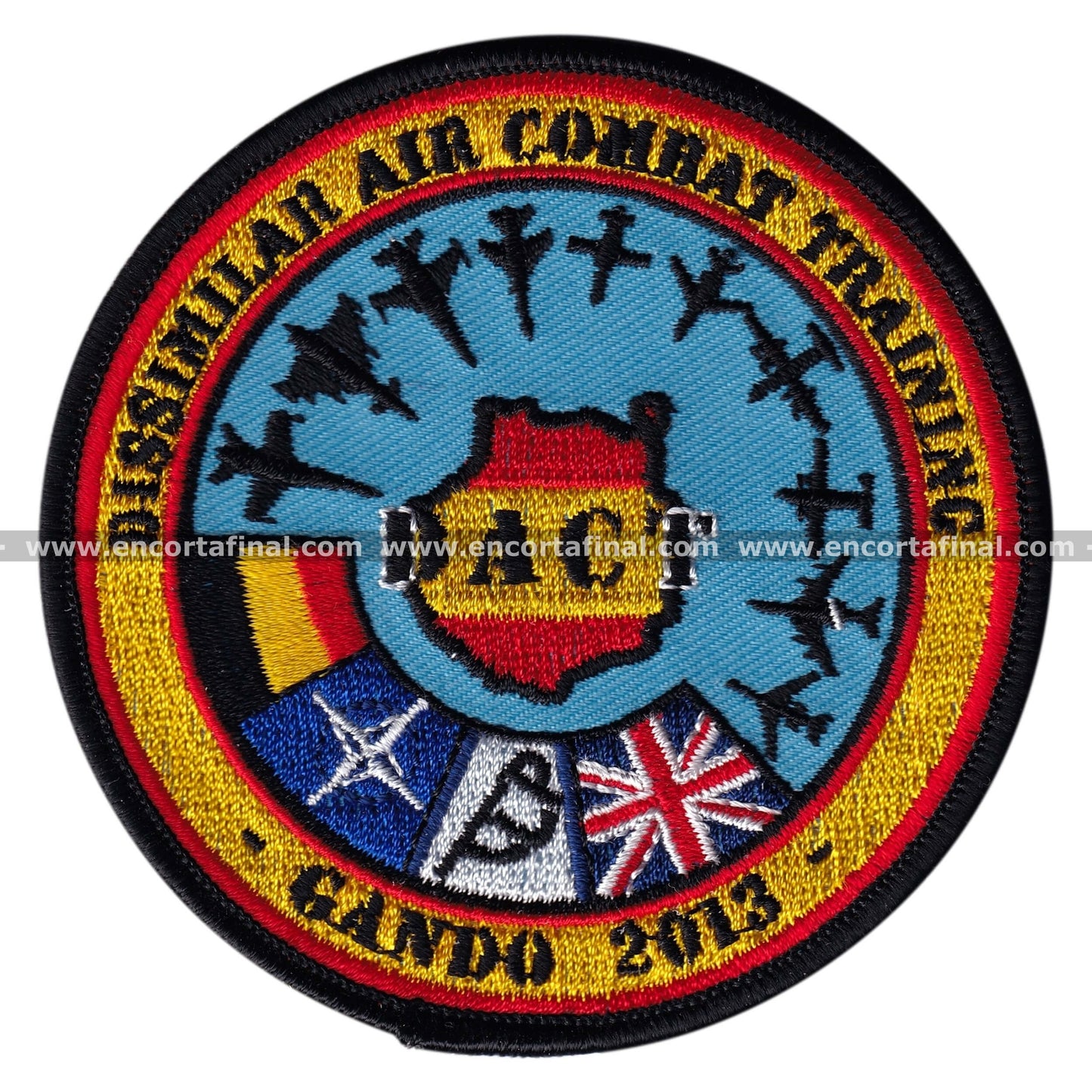Dact Patch 2013 Gando Air Base - Dissimilar Air Combat Training -McDonnell Douglas EF-18 Hornet