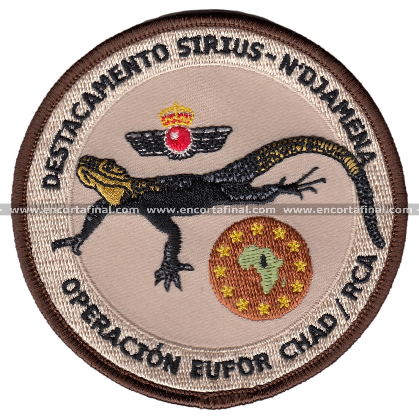 Parche Destacamento Sirius - N Djamena - Operacion Eufor Chad / Rca