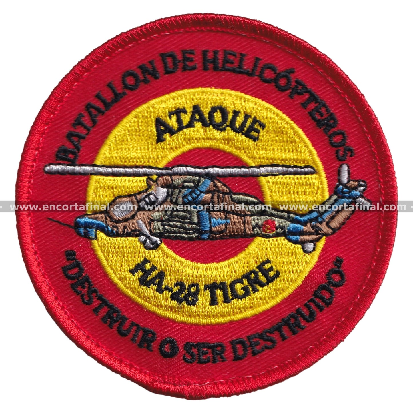 Army Patch - Helicopter Battalion - HA-28 Tiger Attack - Destroy or Be Destroyed