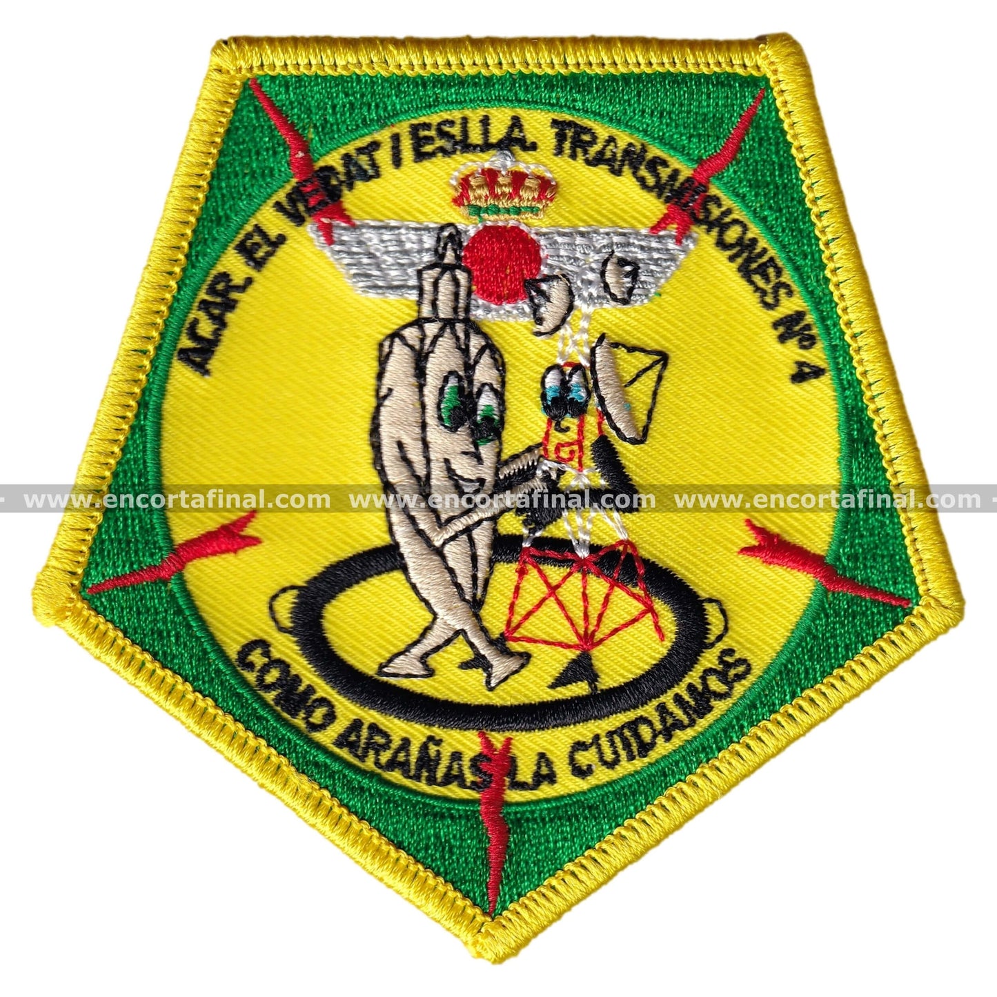 Parche Escuadron de Vigilancia Aerea nº4 (EVA 4) y Acuartelamiento Aereo Rosas - Como arañas la cuidamos