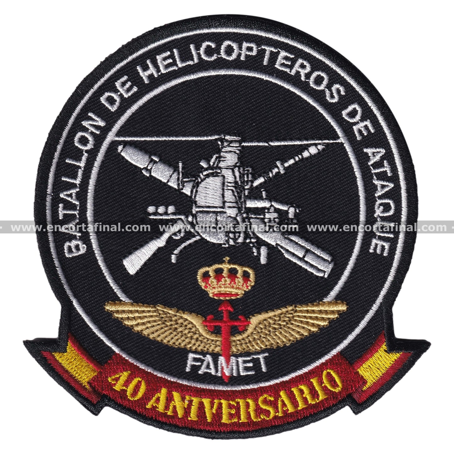 Patch of the Airmobile Forces of the Army (FAMET) - Attack Helicopter Battalion - 40th Anniversary