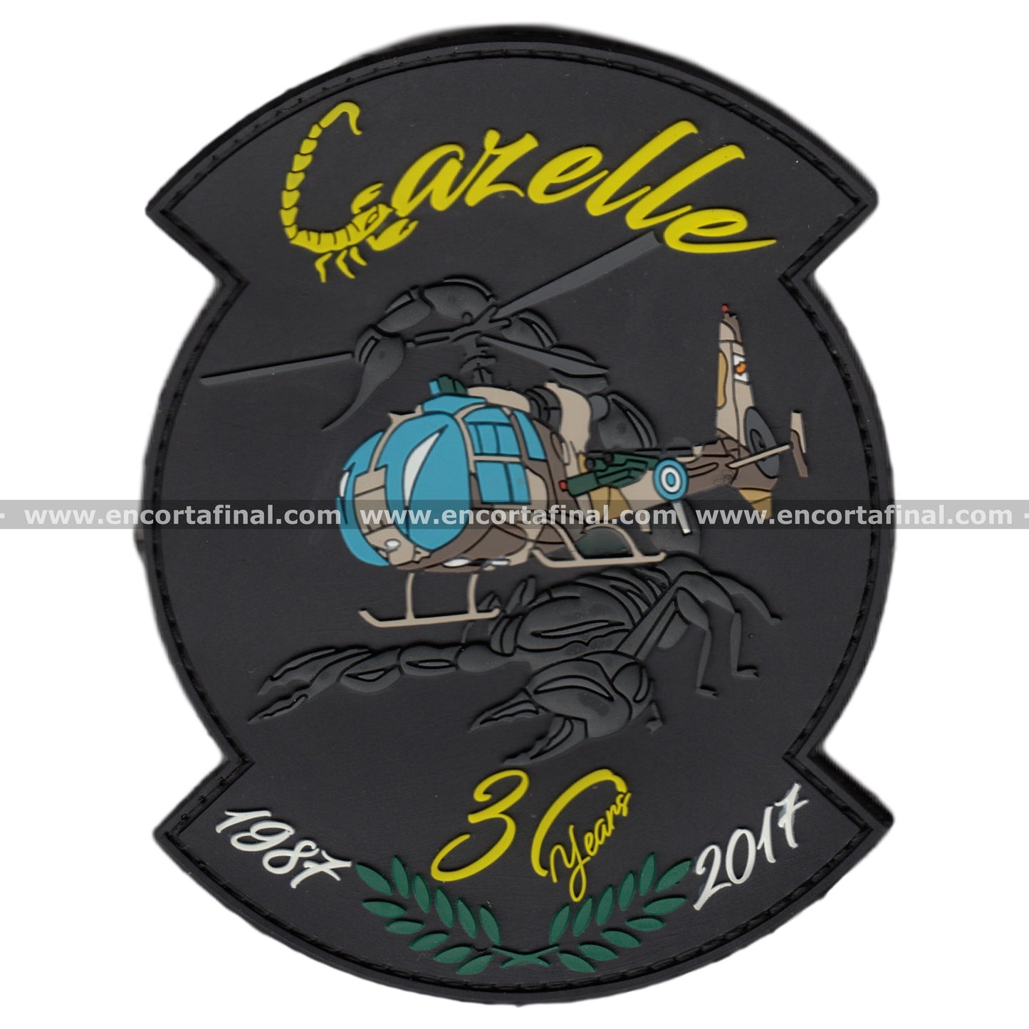 Cyprus Air Guard Patch Gazelle 30 Helicopter Aniv