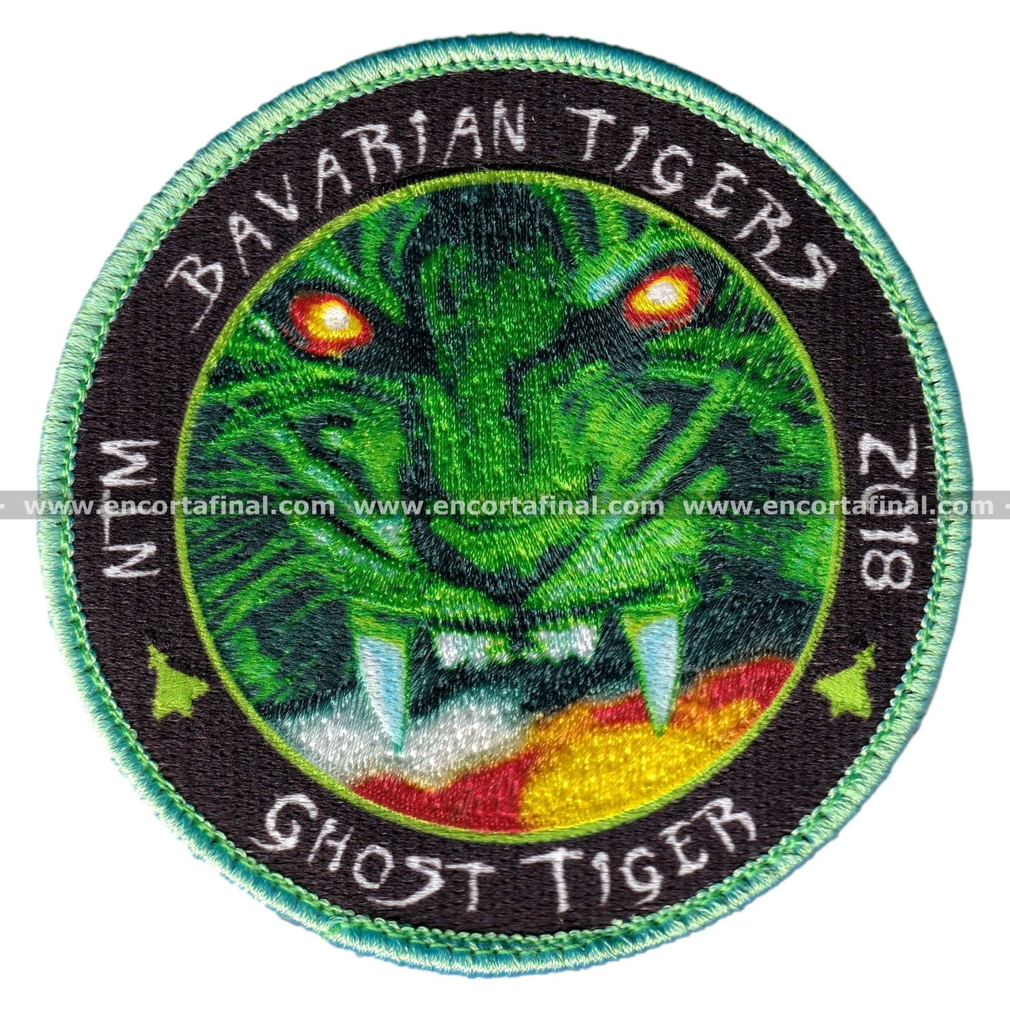 Luftwaffe Patch - Bavarian Tigers Neuburg 741/742 - Nato Tiger Meet 2018 (NTM) - Lockheed Martin F-16 Fighting Falcon