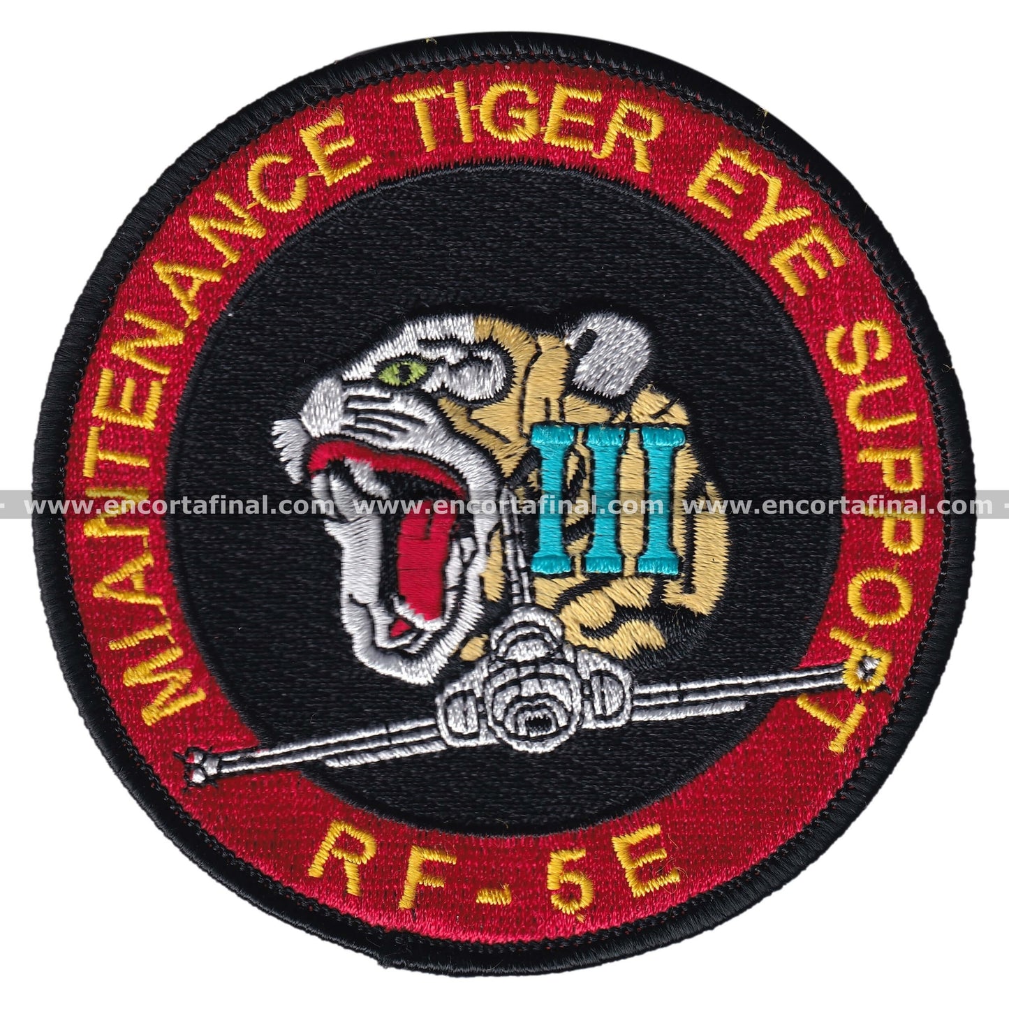 Northrop F-5 Patch - Maintenance Tiger Eye Support - RF-5E