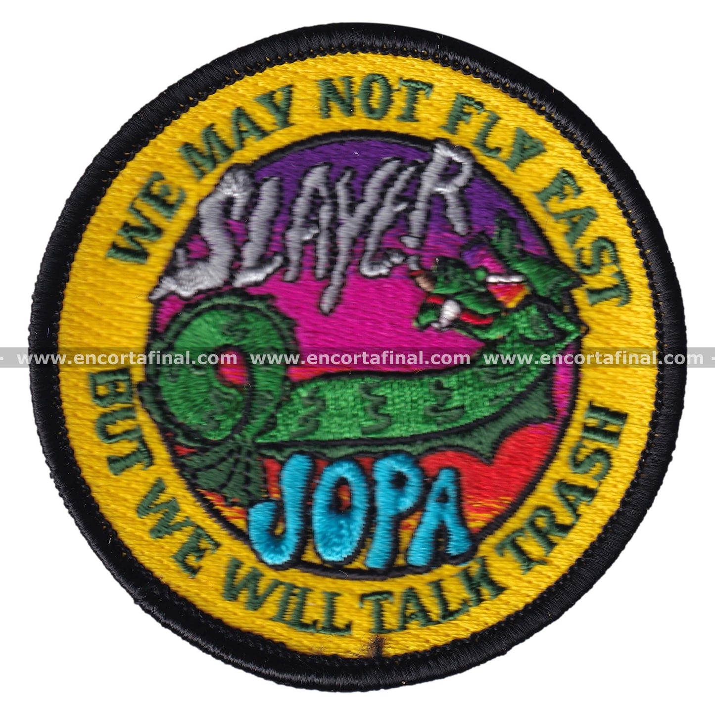 United States Air Force Patch - Slayer - Jopa - We may not fly fast but we will talk trash