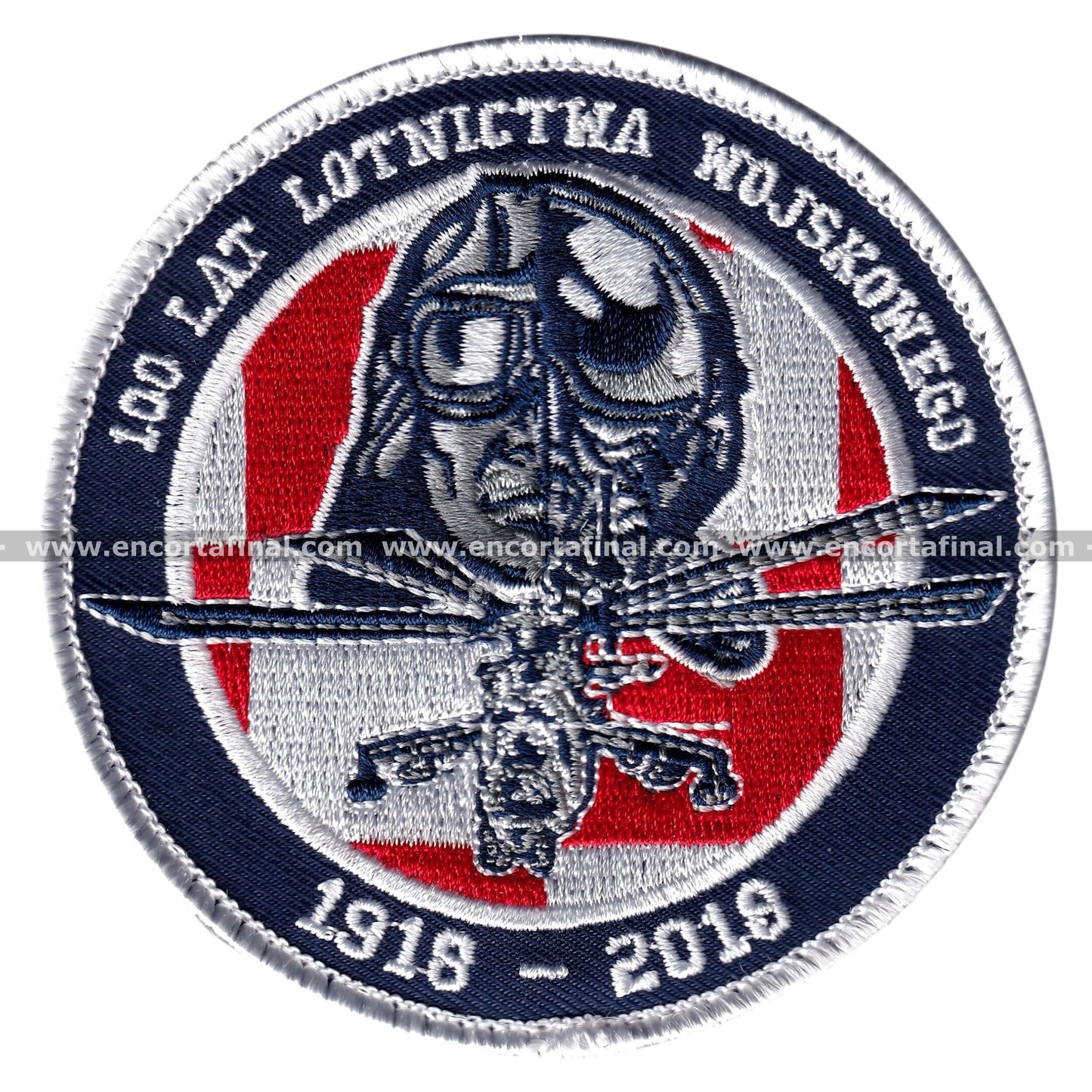 Polish Air Force Patch - 100 Lat Lotnictwa Wojskowego 1918-2018 - Lockheed Martin F-16 Fighting Falcon