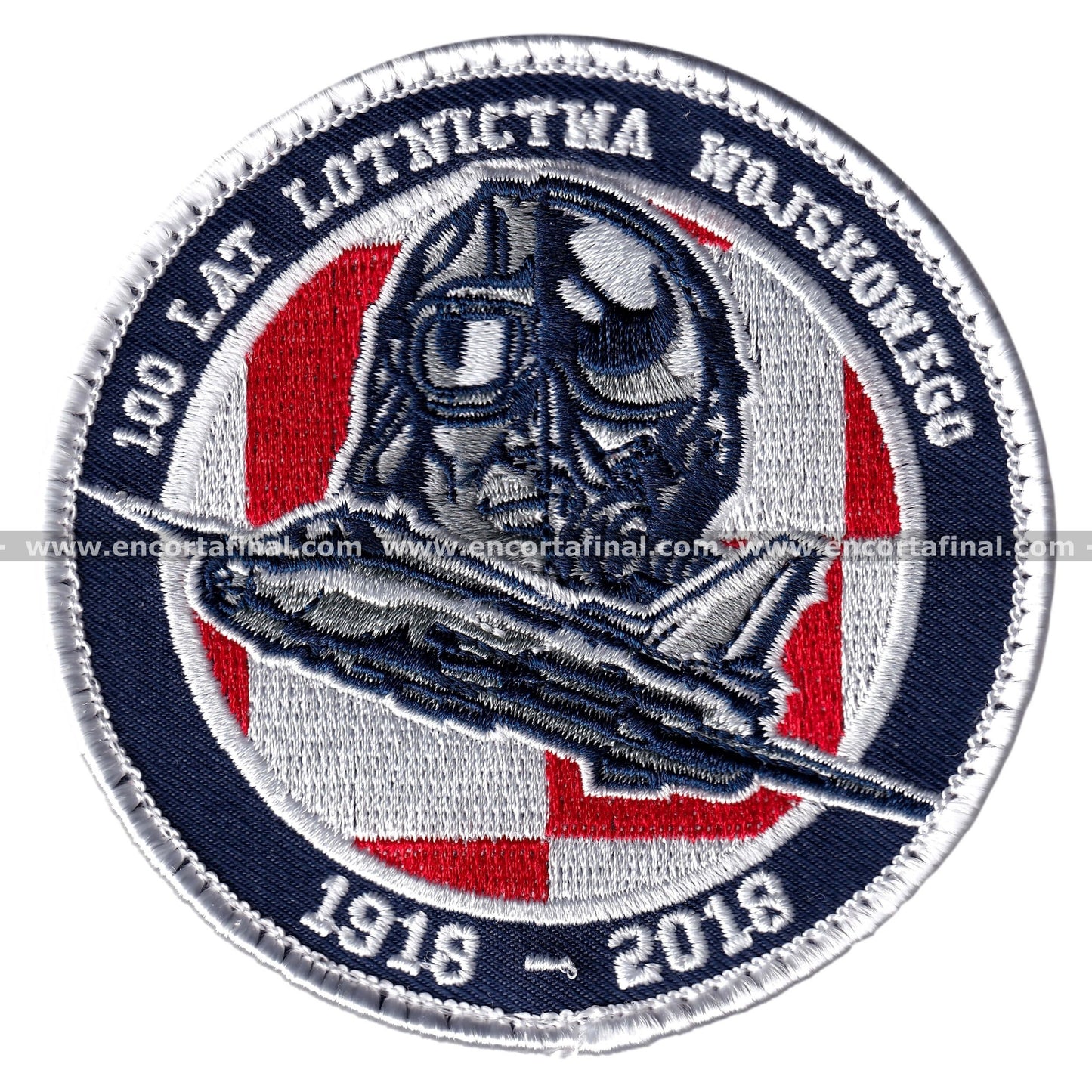 Polish Air Force Patch - 100 Lat Lotnictwa Wojskowego 1918-2018 - Lockheed Martin F-16 Fighting Falcon