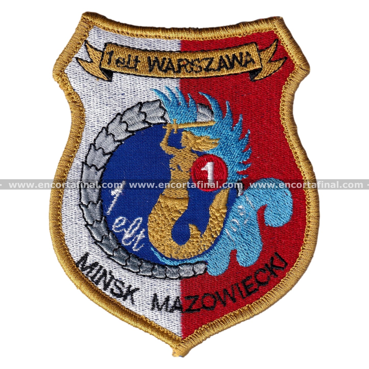 Polish Air Force Patch - 1st Tactical Squadron - 1elt WARSZAWA - Mikoyan MiG-29