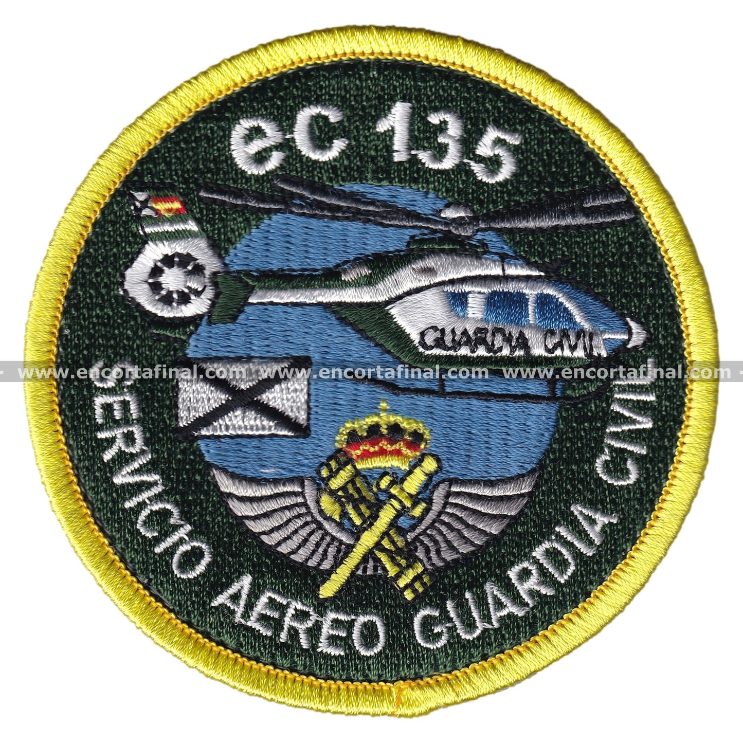 Civil Guard Air Service Patch - ec 135 - Airbus Helicopters H135