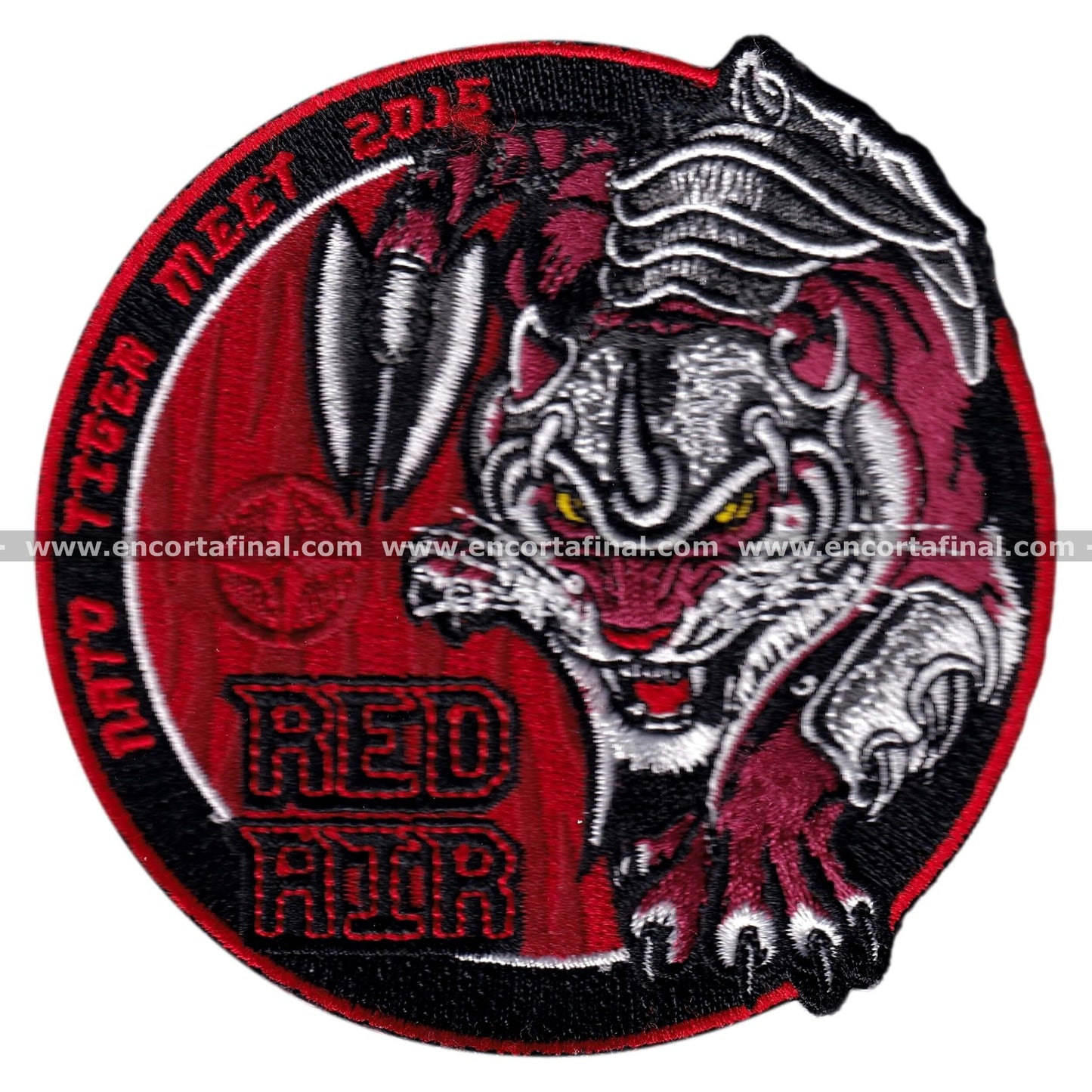 Turkish Air Force Patch - Nato Tiger Meet 2015 (NTM) - Red Air - Lockheed Martin F-16 Fighting Falcon