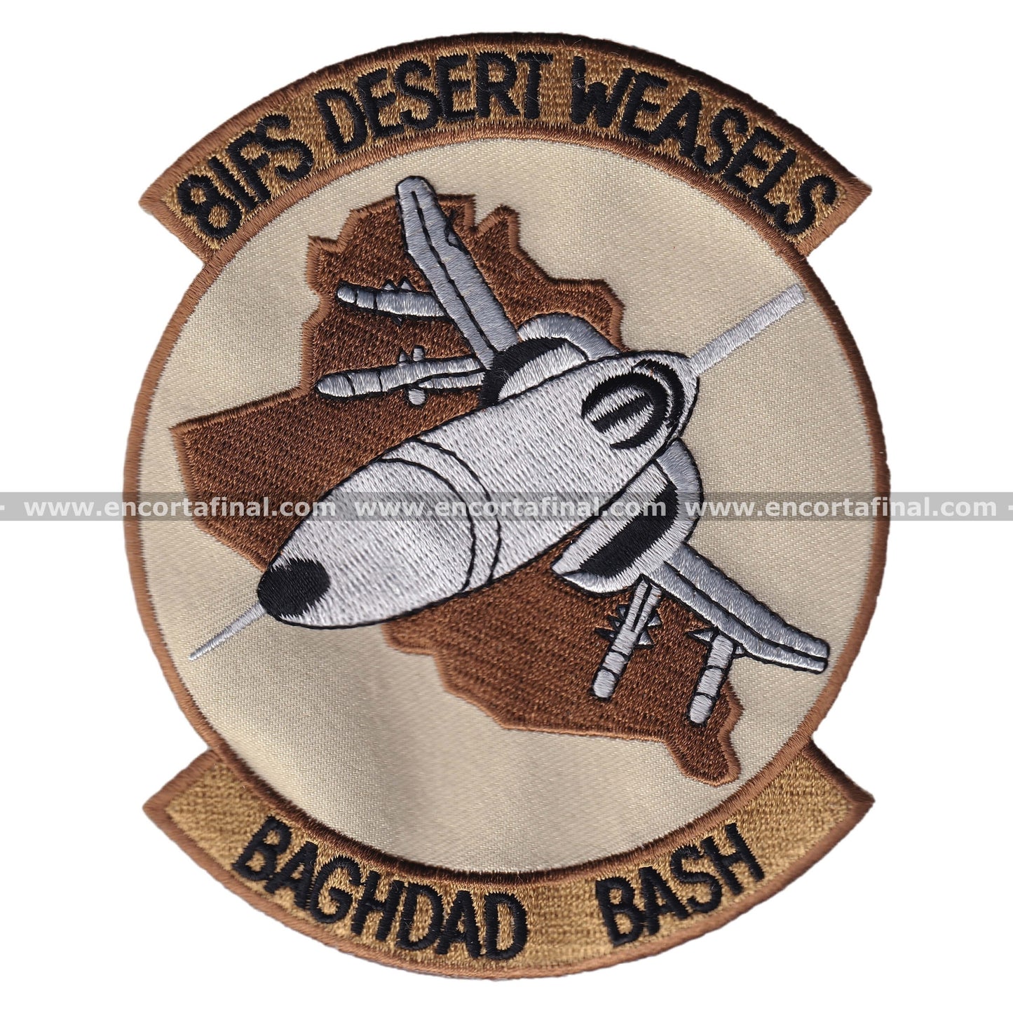United States Air Forces (USAF) Patch - 81FS Desert Weasels - Baghdad Bash