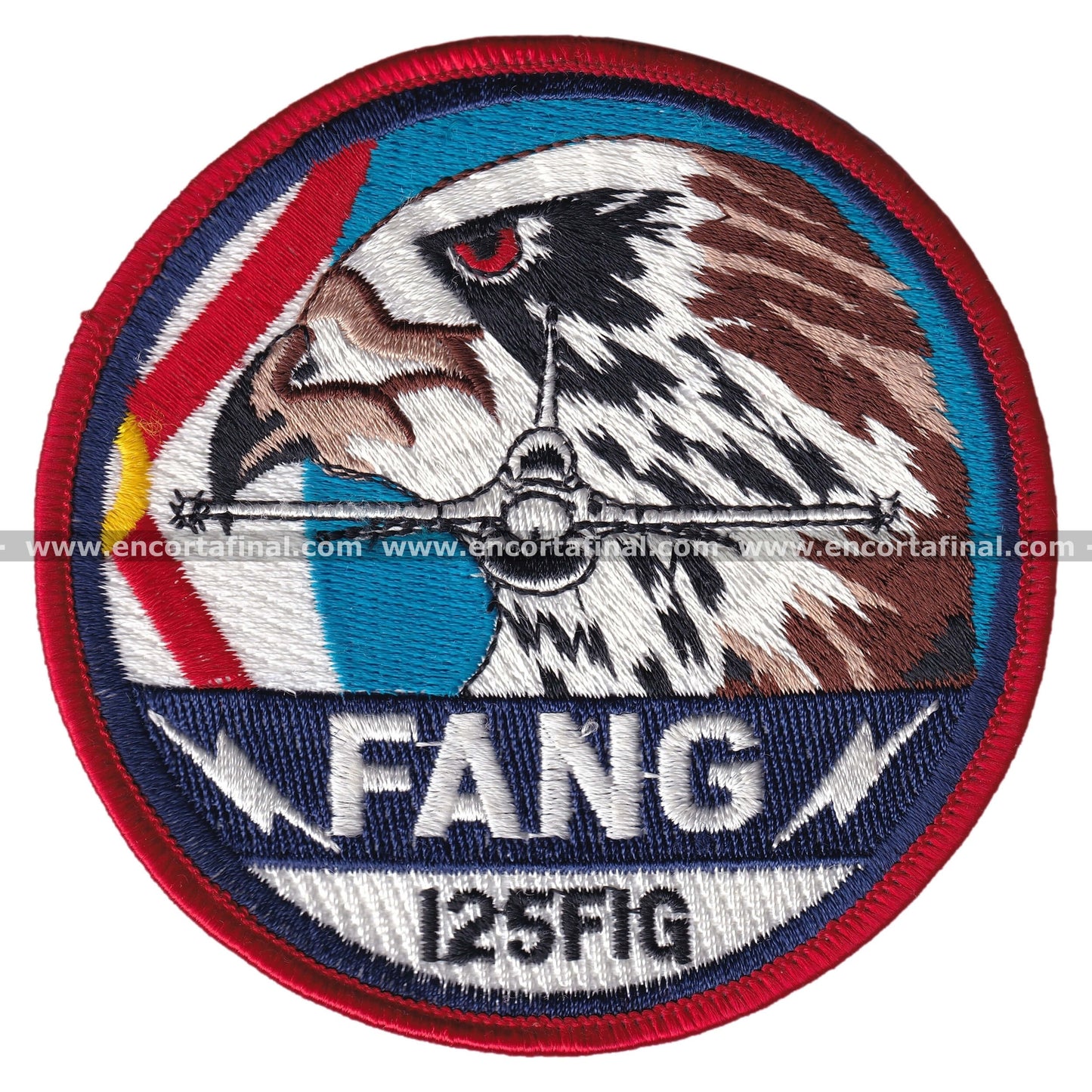 United States Air Forces (USAF) Patch - Lockheed Martin F-16 Fighting Falcon - FANG - 125 FIG