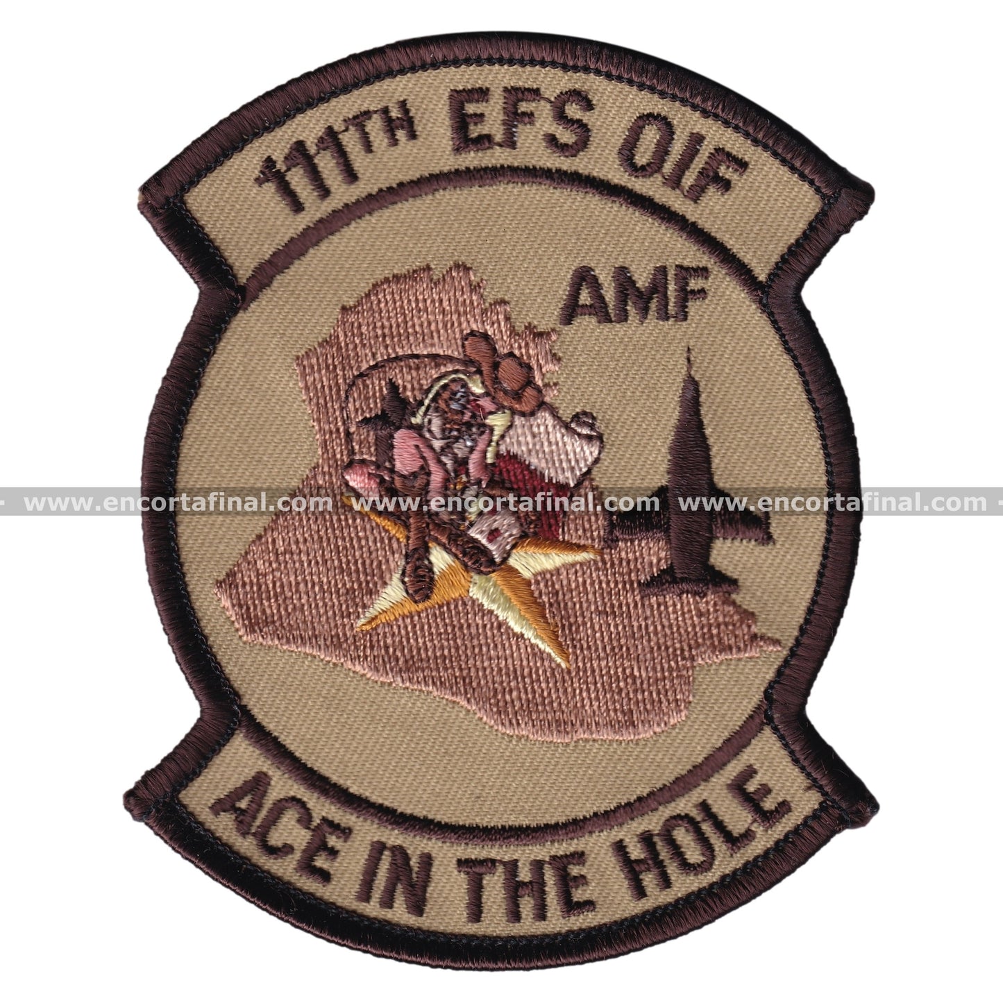 United States Armed Forces Patch - 111th EFS OIF - Ace in the Hole