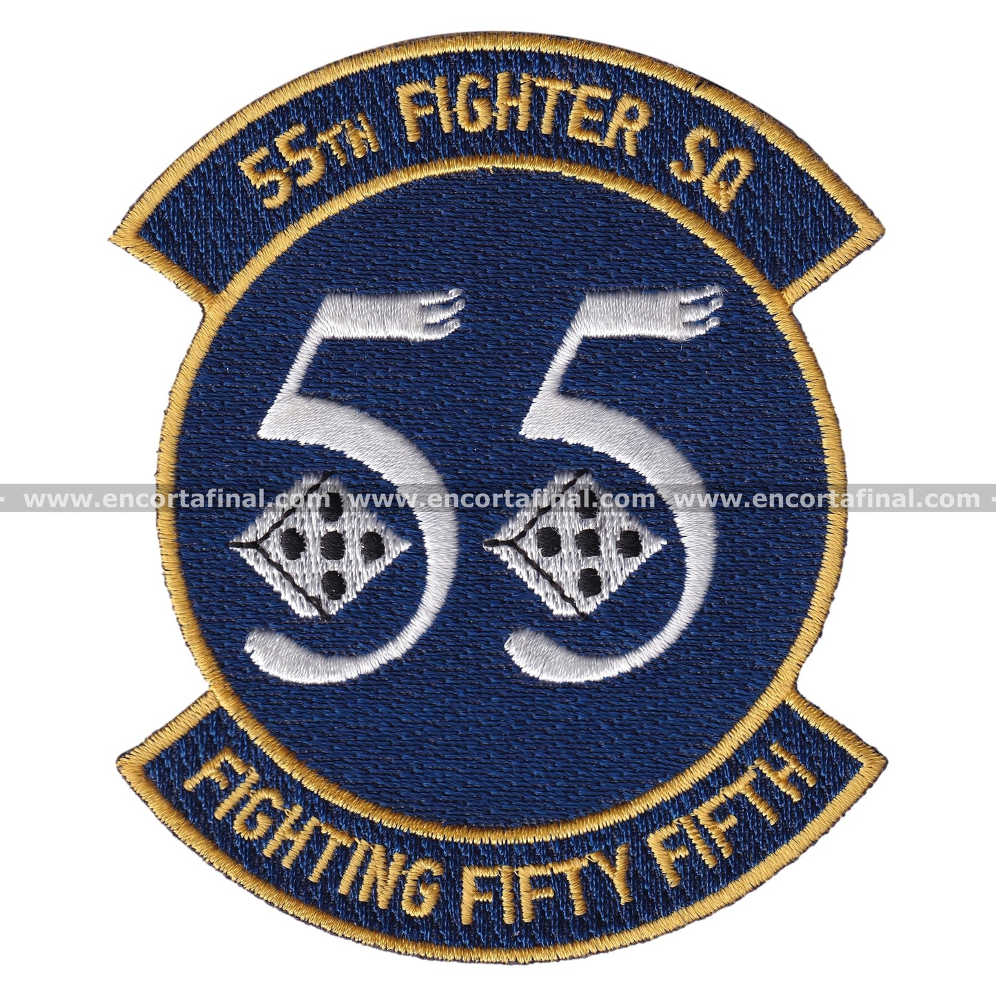 United States Armed Forces Patch - 55th Fighters SQ - Fighting Fifty Fifth