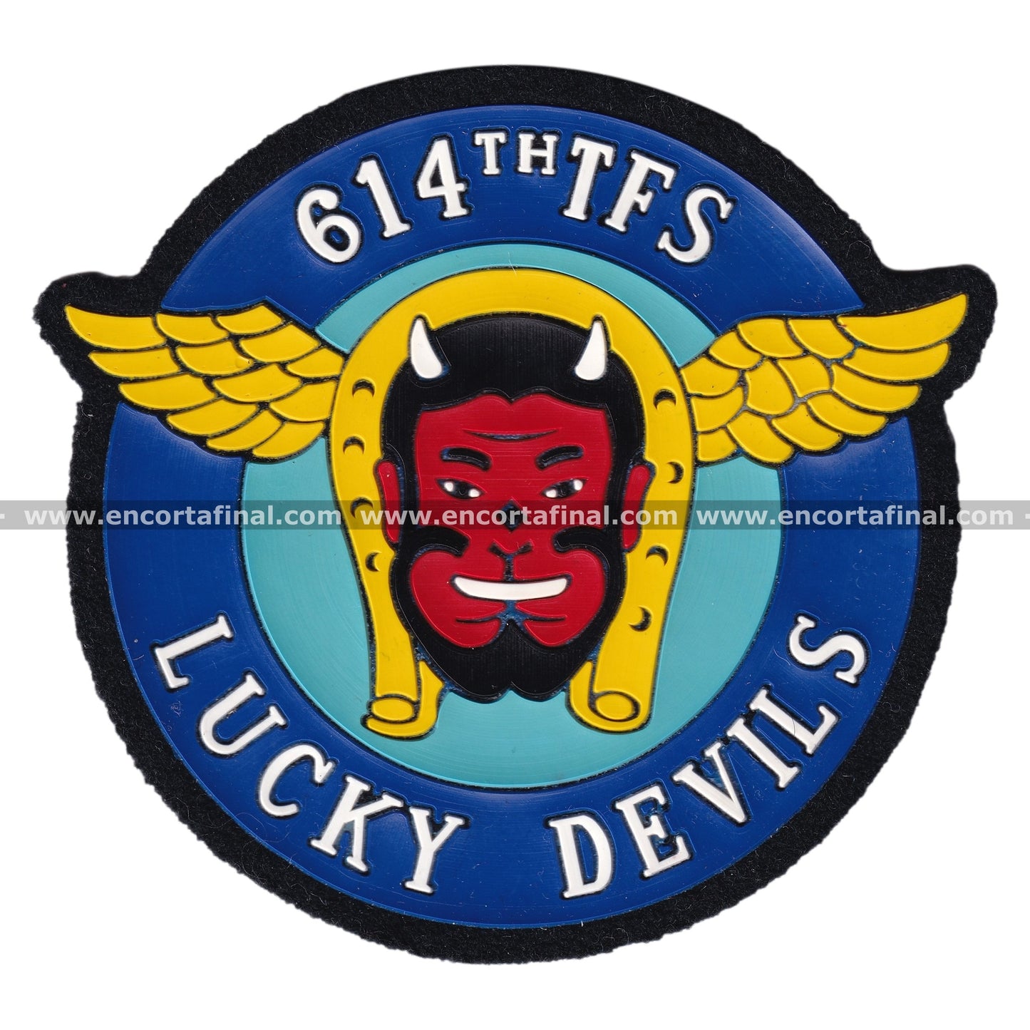 United States Armed Forces Patch - 614th TFS - Lucky Devils