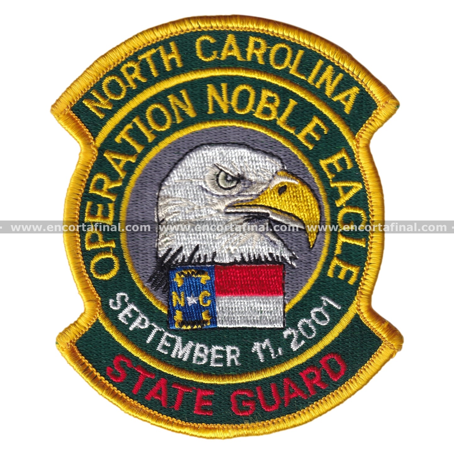 United States Armed Forces patch - North Carolina - Operation Noble Eagle - State guard