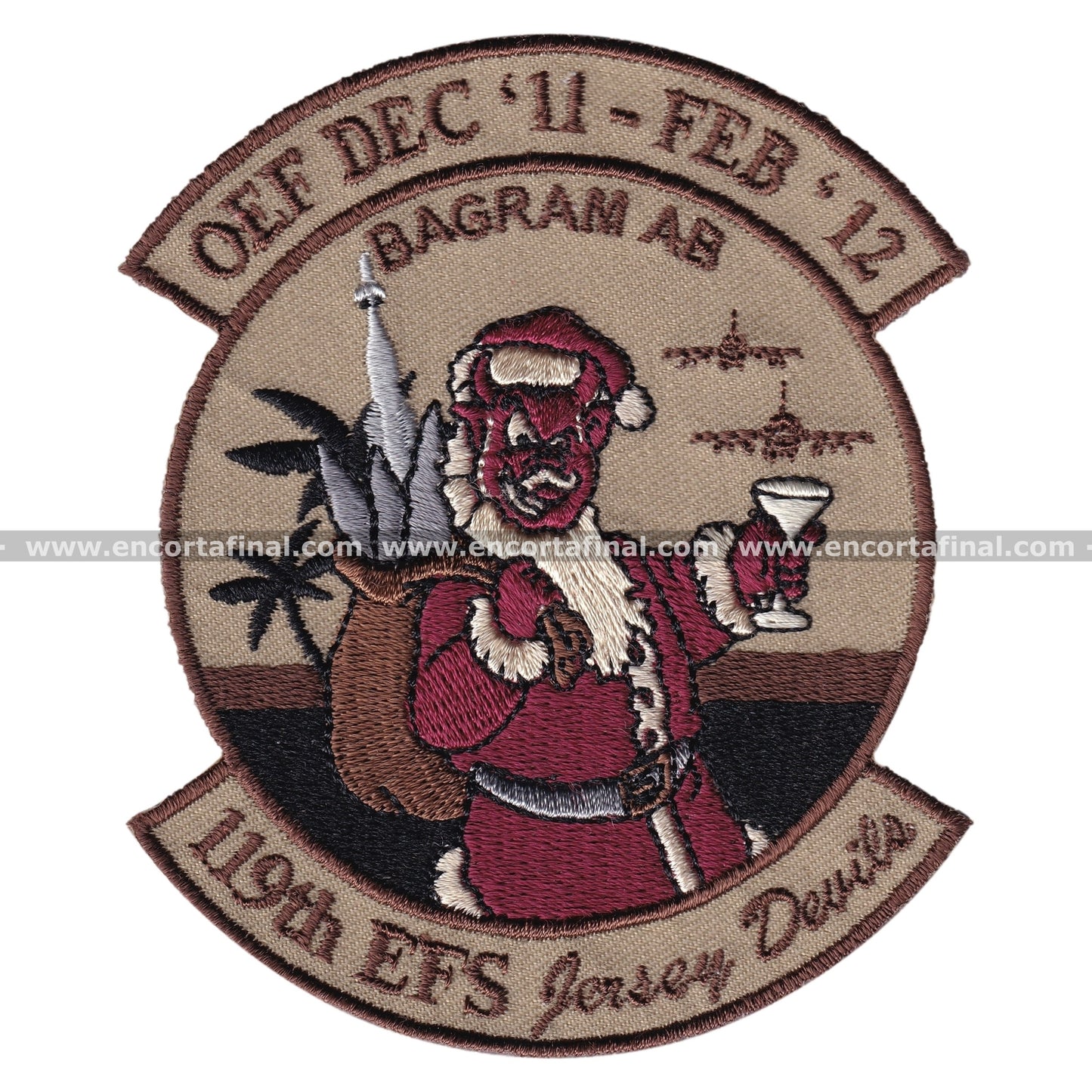 United States Armed Forces Patch - OEF DEC'11 - DEC'12 - 119th EFS Jersey Devils