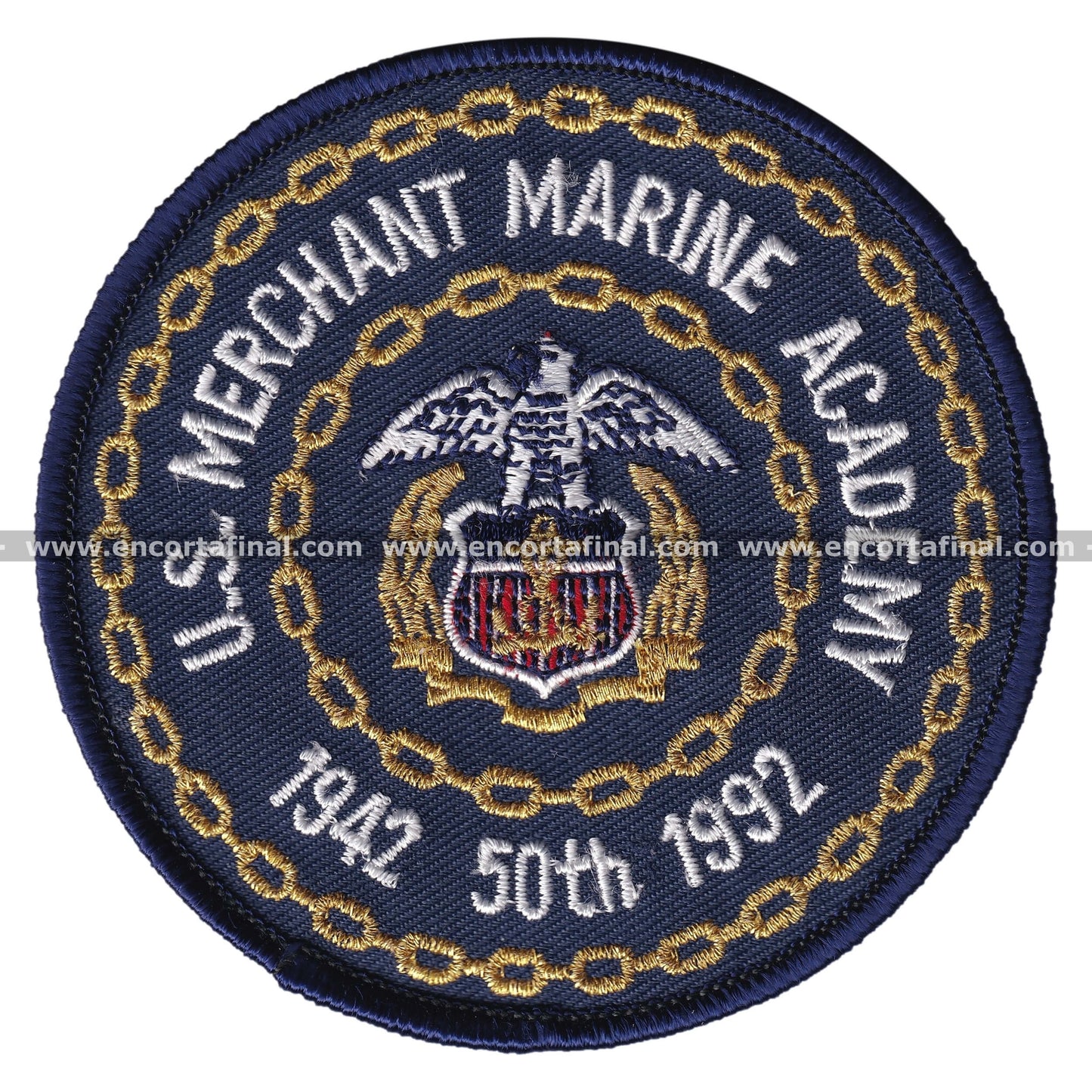 United States Armed Forces Patch - US Merchant Marine Academy - 1942 50th 1992