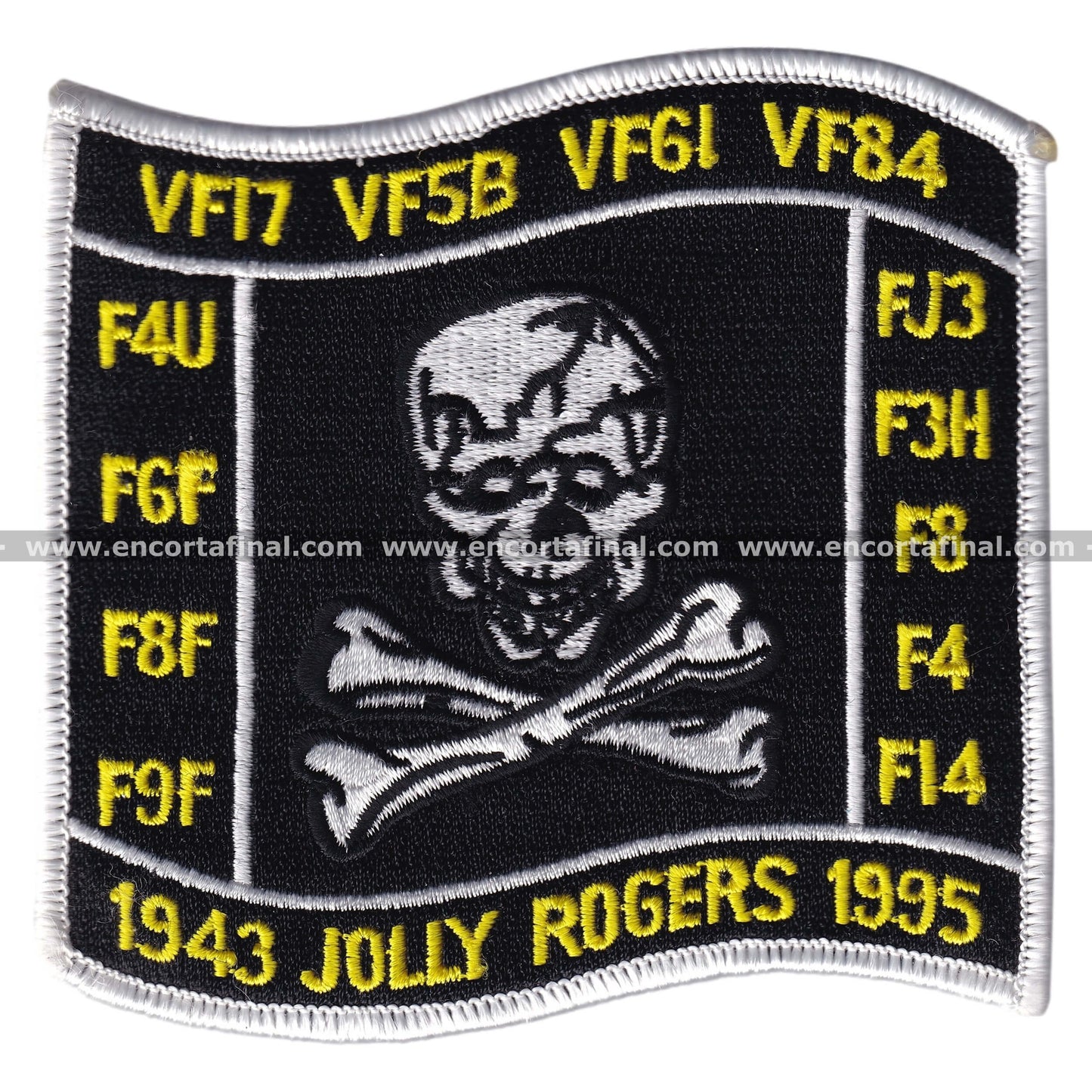 United States Armed Forces Patch - 1943 Jolly Rogers 1995