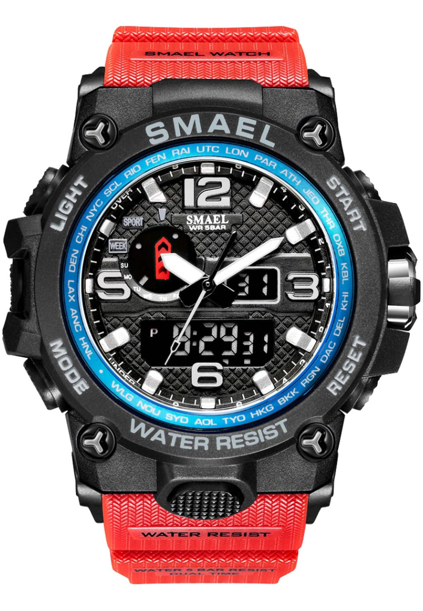 Smael 1545D "Red" watch