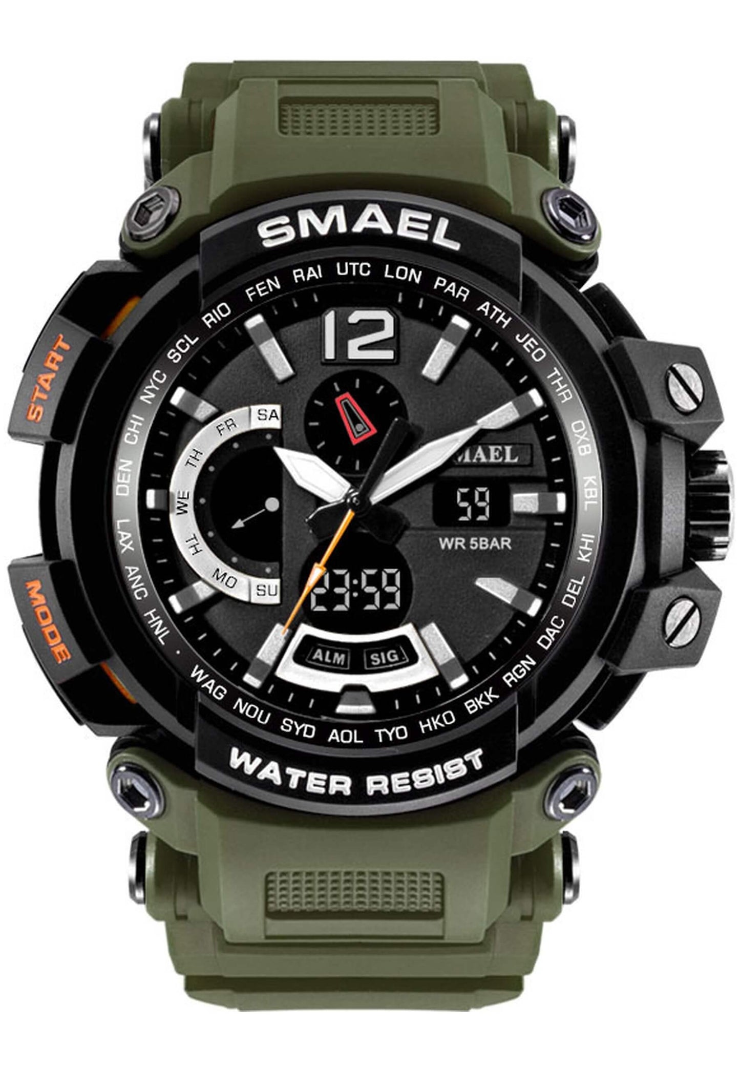 Smael 1702 "Army Green" watch
