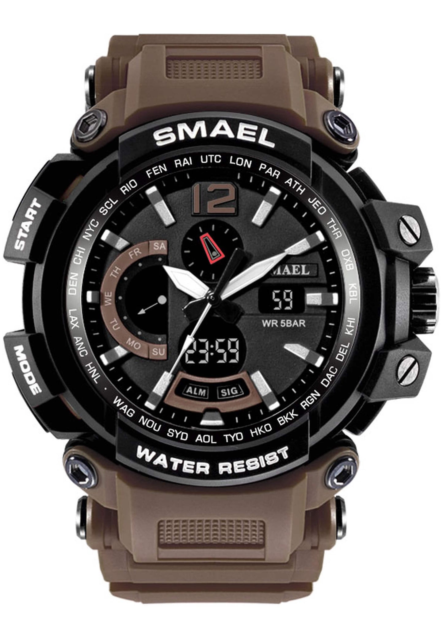 Smael 1702 "Brown" watch
