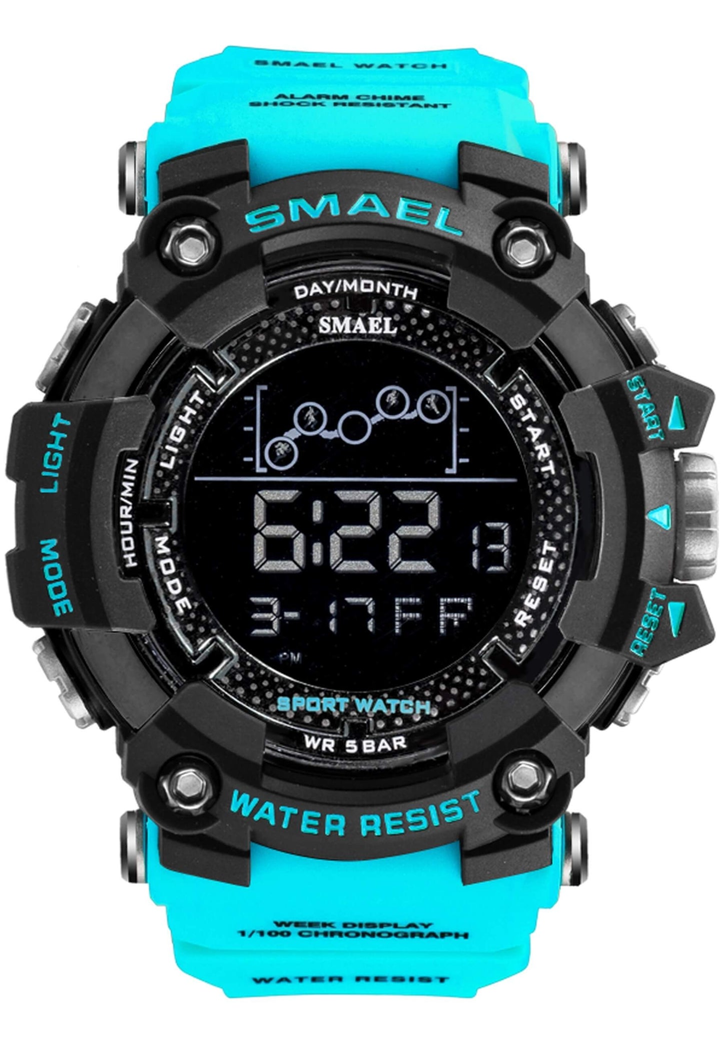 Smael 1802 "Sky Blue" watch
