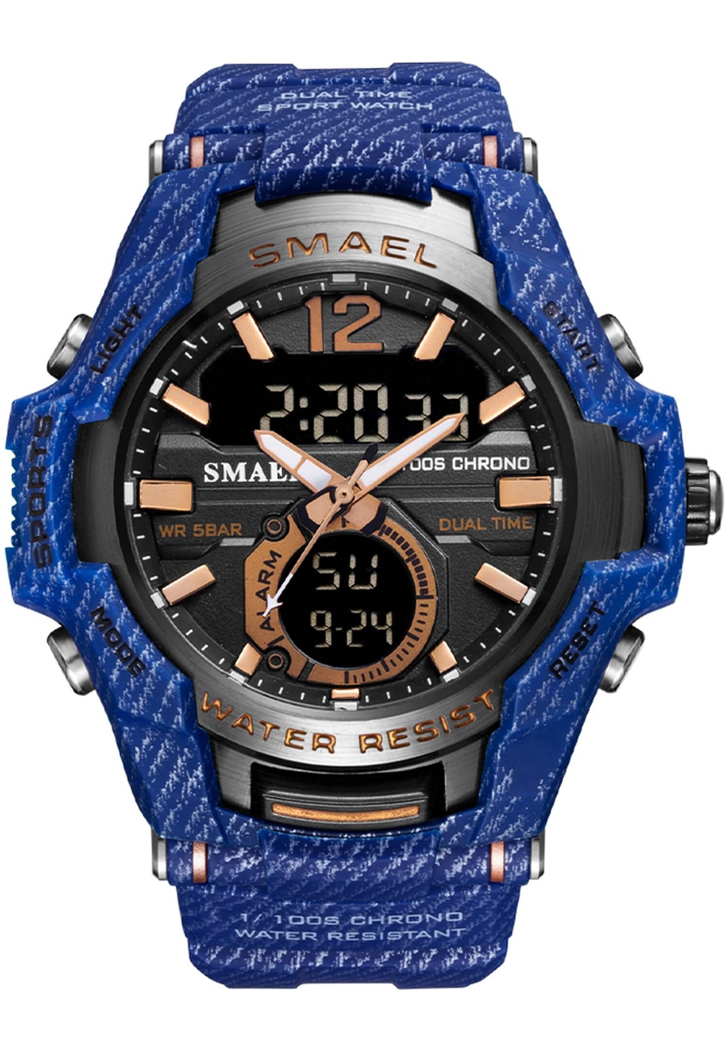 Smael 1805Mc "Camouflage Denim Blue" Watch