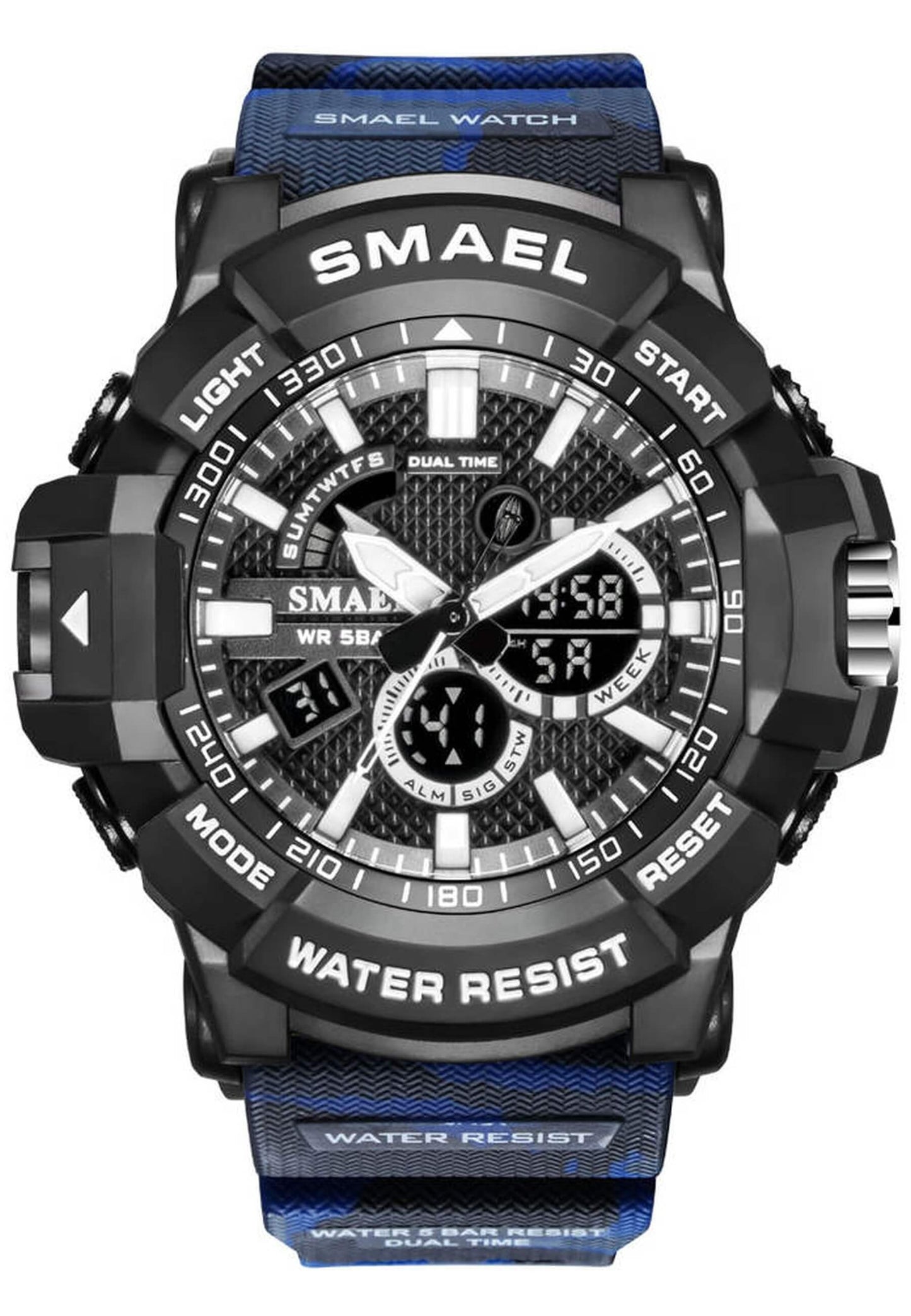 Smael 1809Mc "Camouflage Blue" Watch
