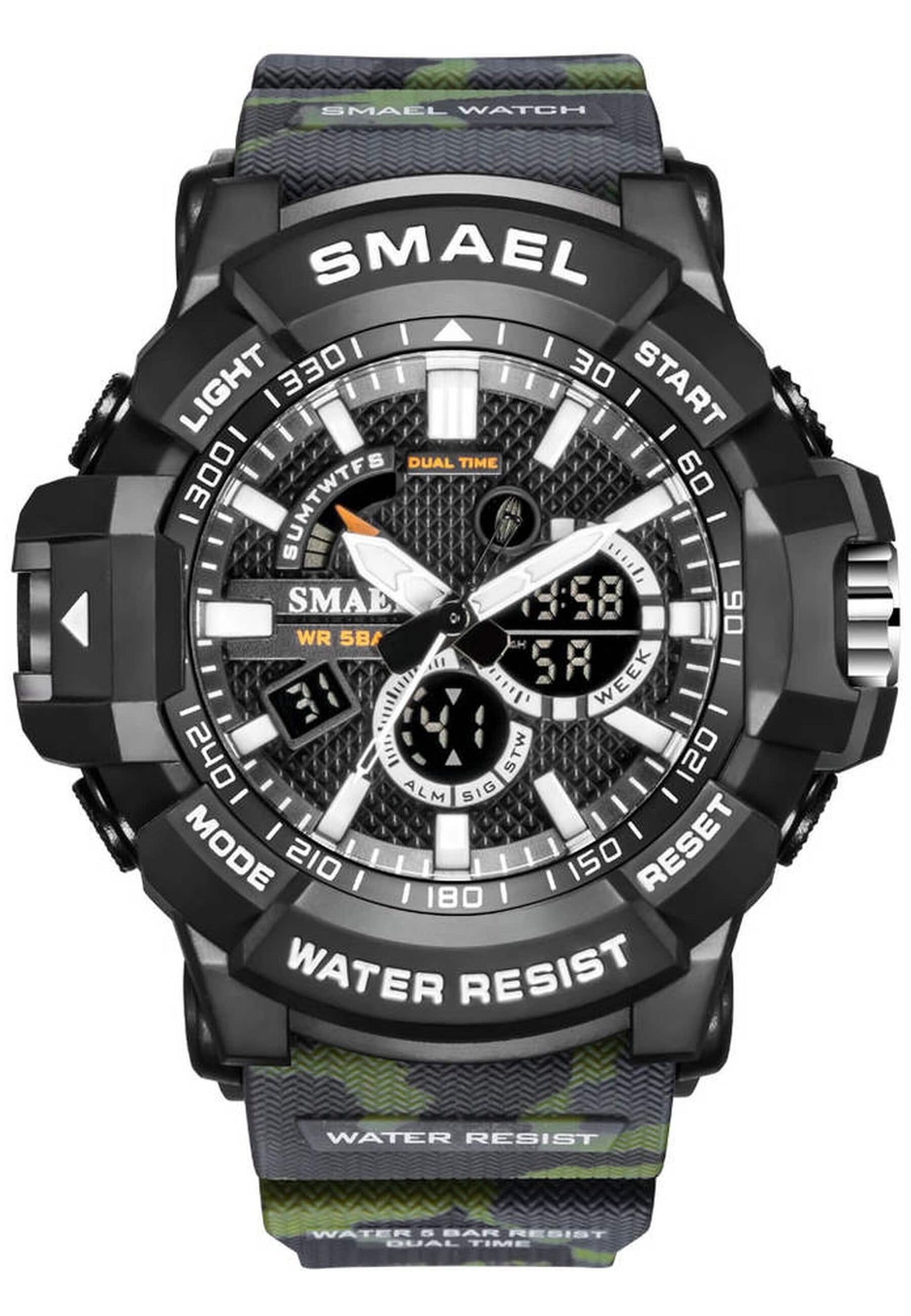 Smael 1809Mc "Camouflage Green" Watch