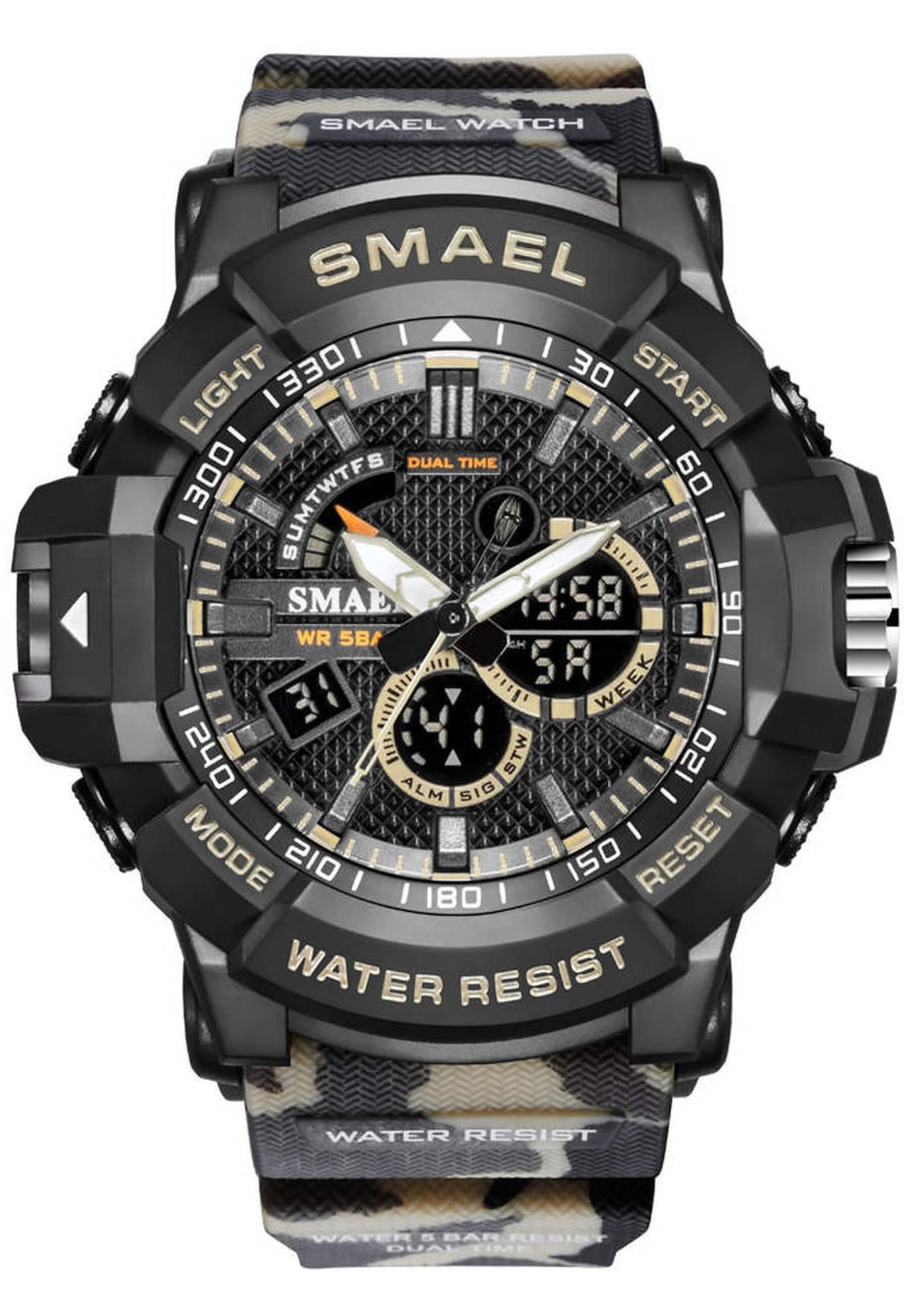 Smael 1809Mc "Camouflage Khaki" Watch