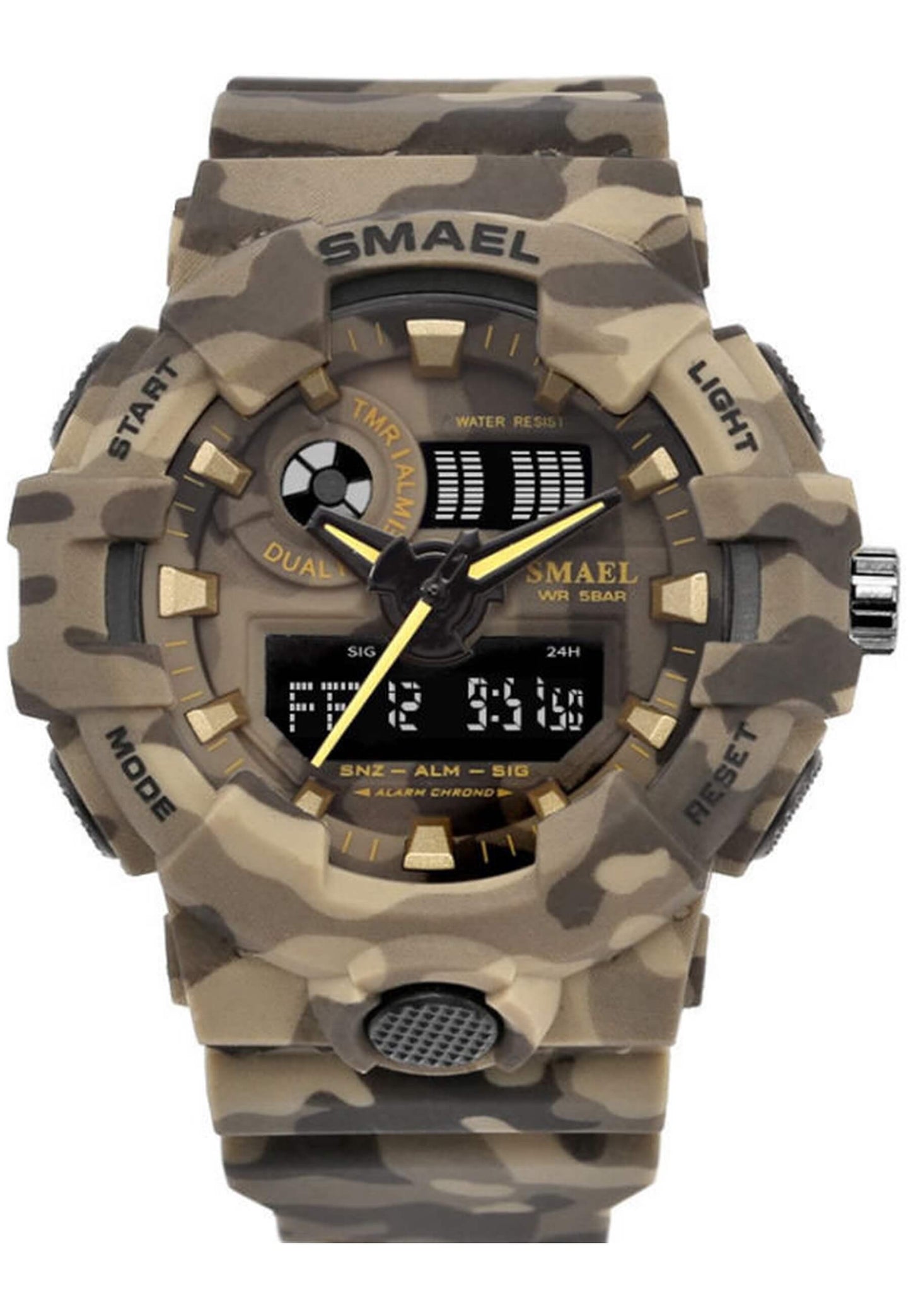 Smael 8001Mc "Camouflage Khaki" Watch
