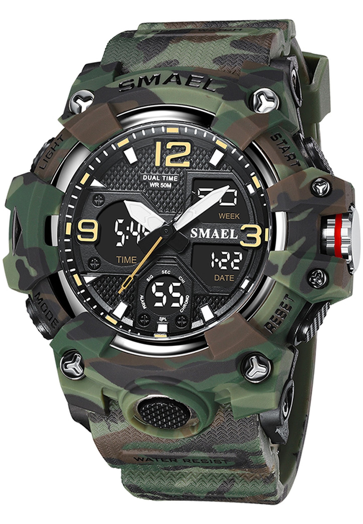 Smael 8008Mc "Army Green" Watch