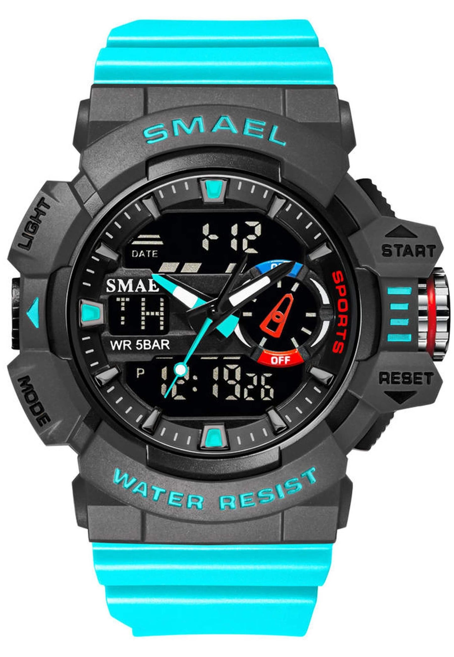 Smael 8043 "Light Blue" watch
