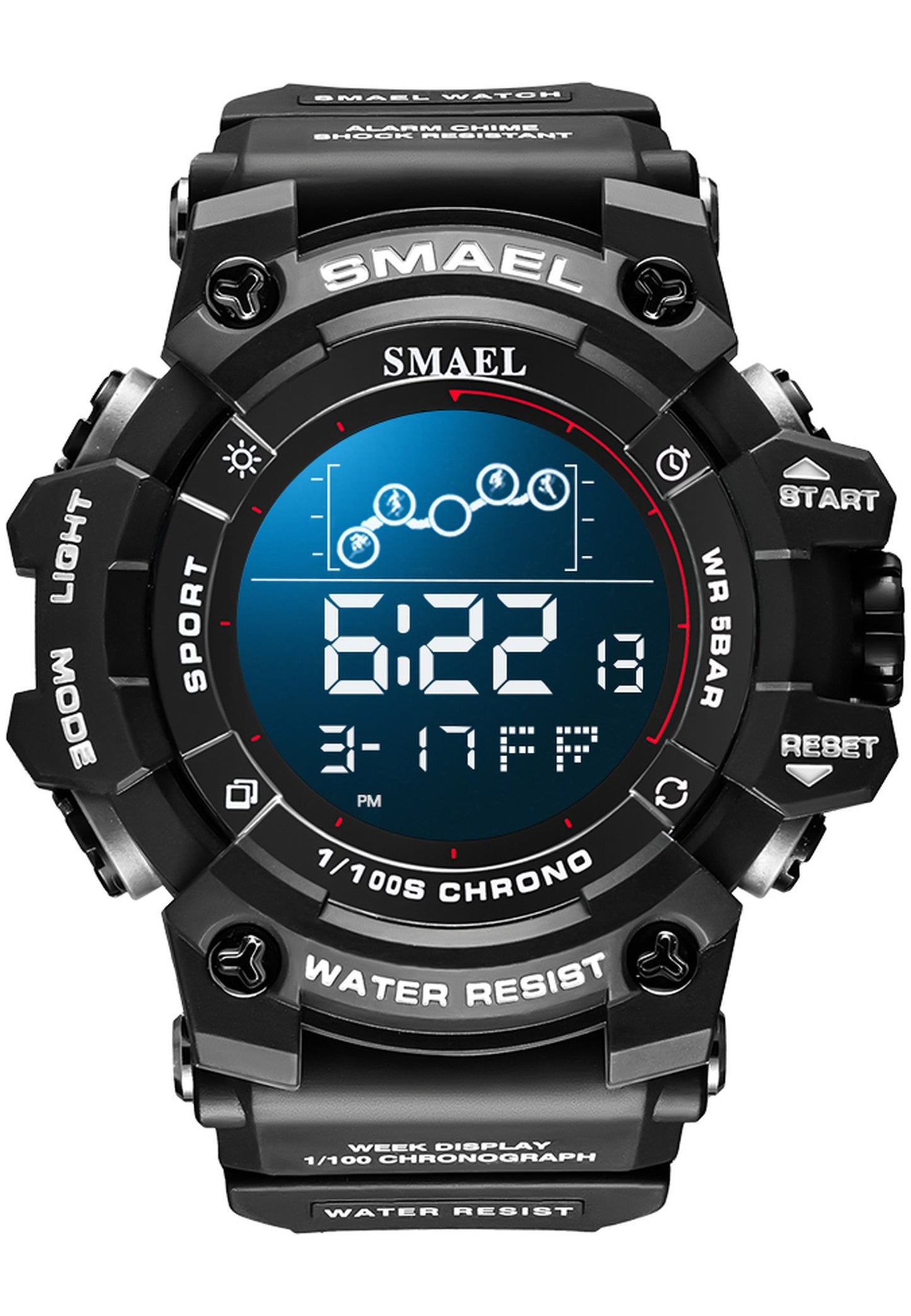 Smael 8046 "Black" watch