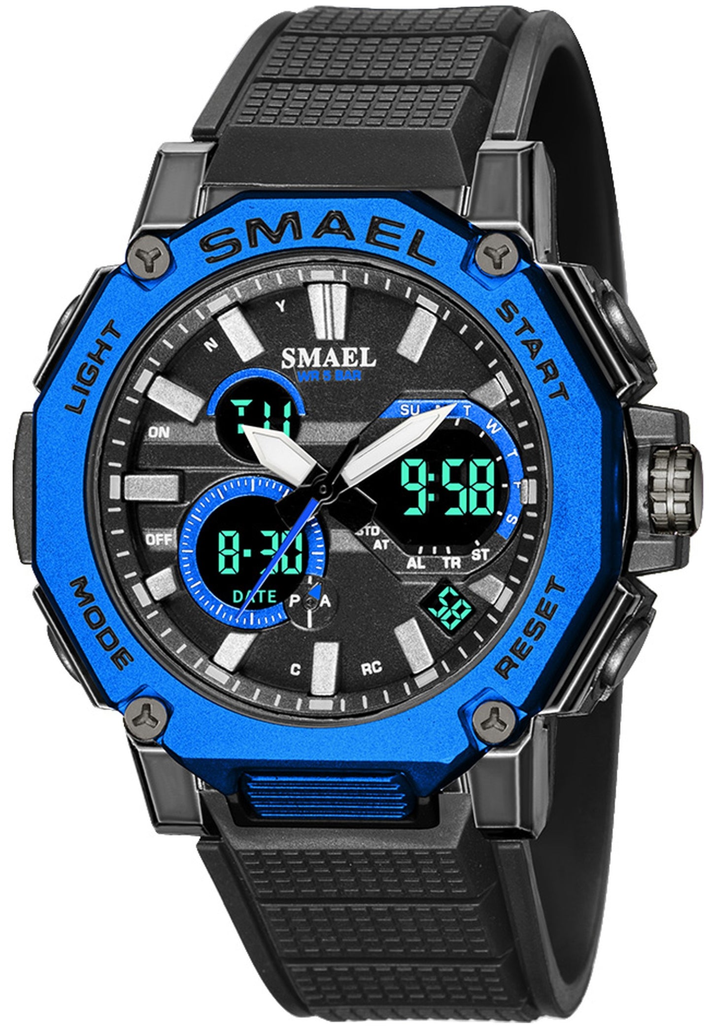 Smael 8047 "Black Blue" watch