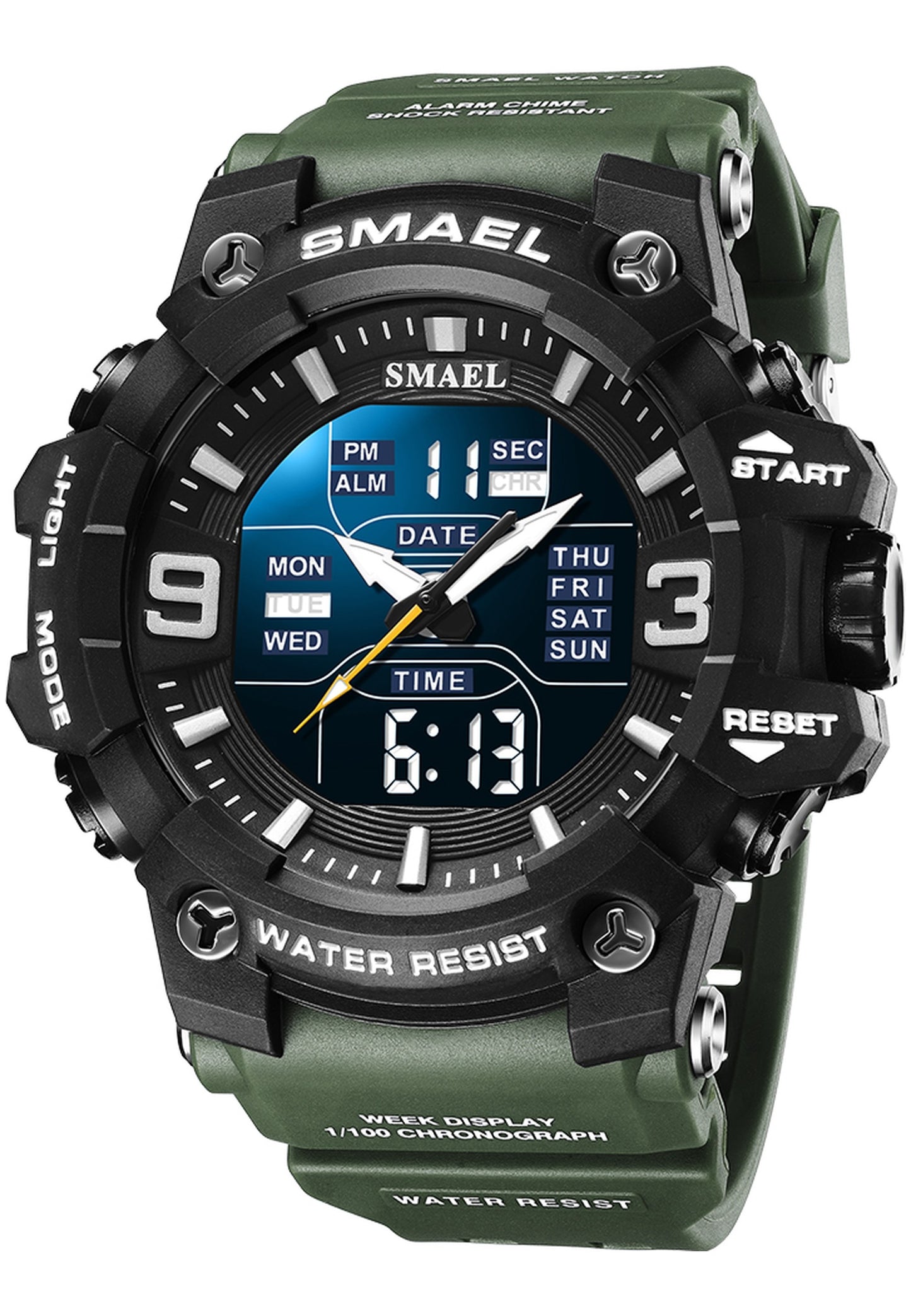 Smael 8049 "Army Green" watch