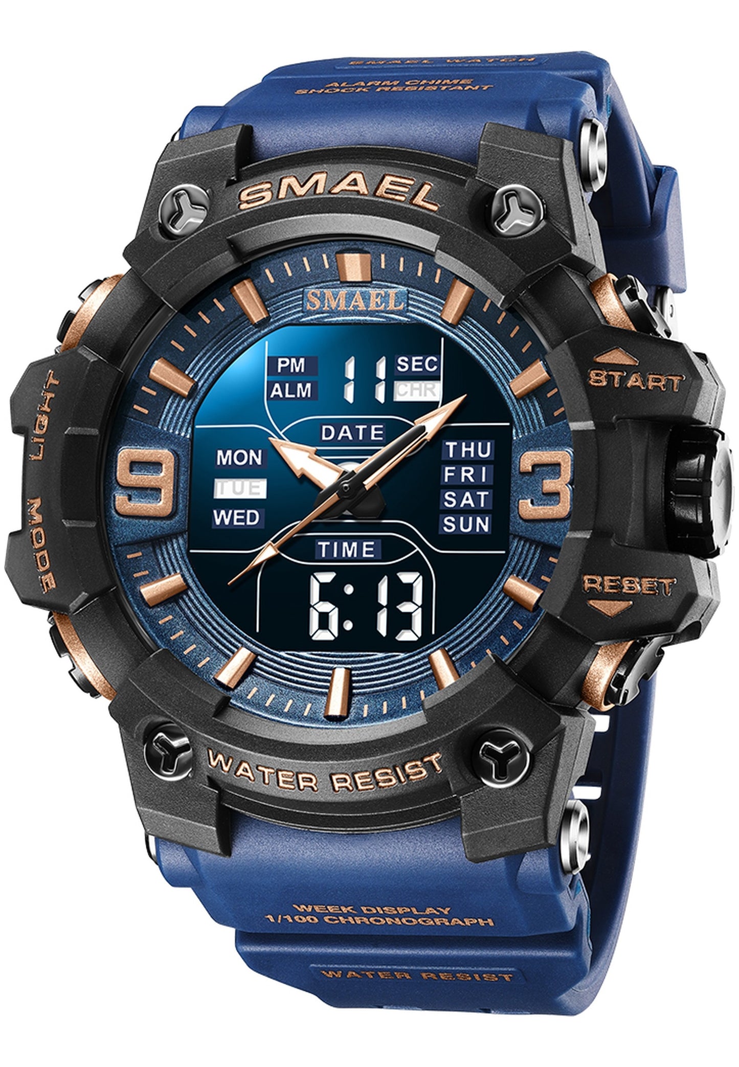 Smael 8049 "Blue" watch