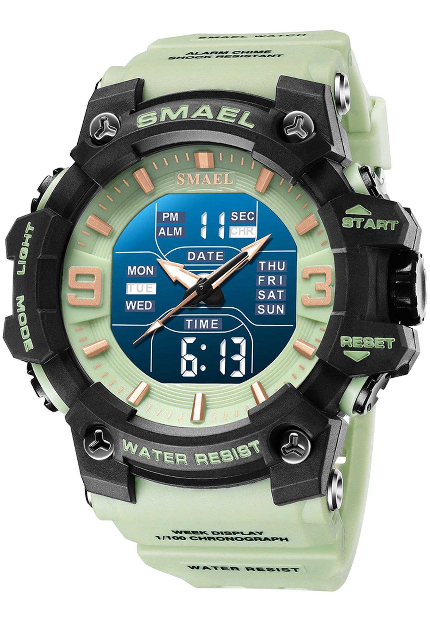 Smael 8049 "Matcha Green" watch