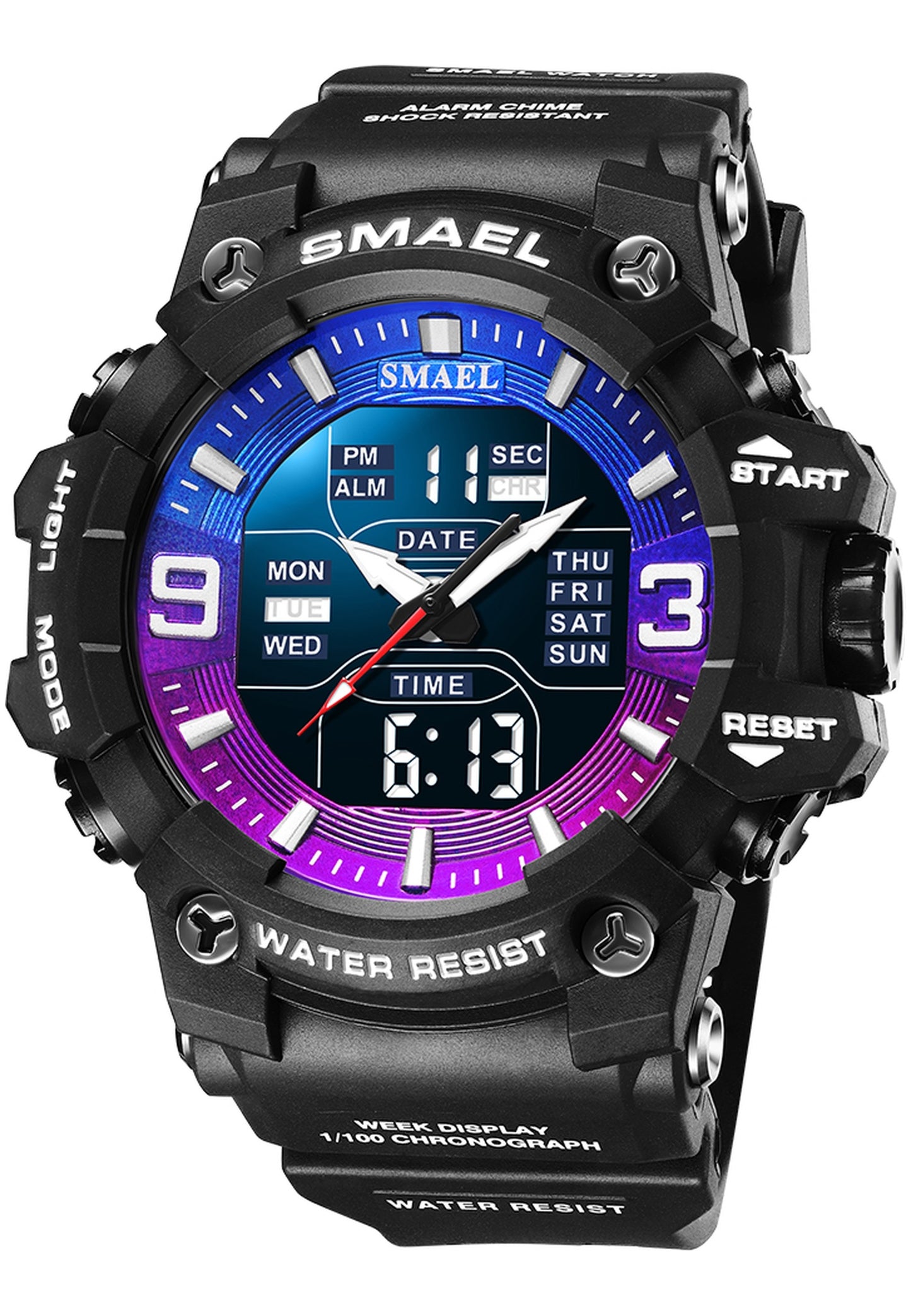 Smael 8049 "Purple Blue" watch
