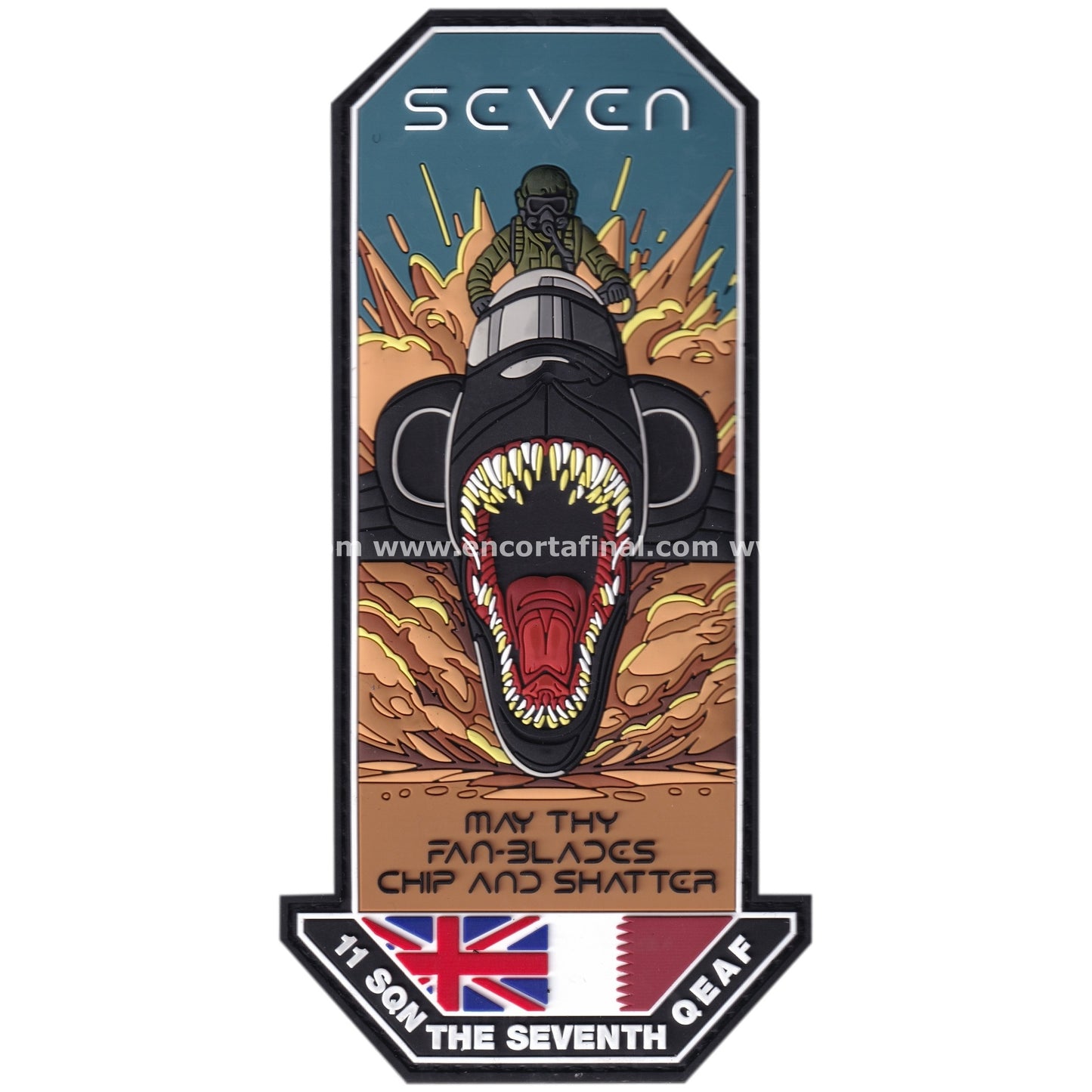 Royal Air Force Patch - No. 11 Squadron - The Seventh - QEAF