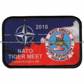 Parche Nato Awacs Patch Flying Squadron 1 Nato Tiger Meet 2018 Poznan-Krzesiny Ab